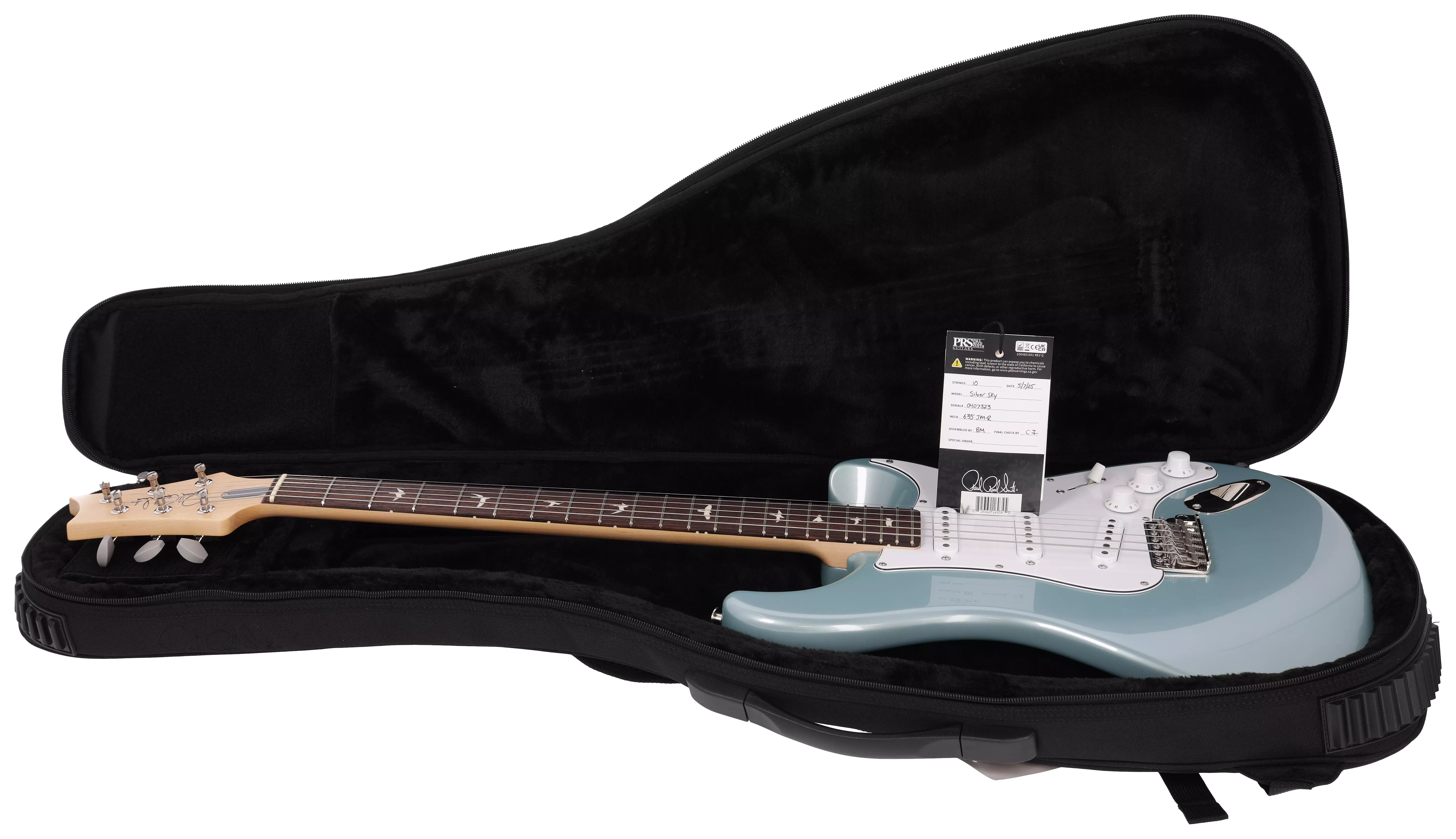 PRS John Mayer JM Silver Sky Polar Blue # 17