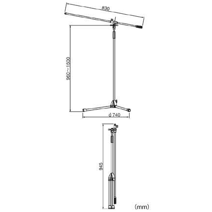 Tama - Tama MS205BK - Standard Serie - Galgen Mikrofonständer - 2