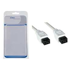 ComLine - ComLine Dinic Kabel FireWire 9Pol. 9Pol. 2m MAC weiß Blister