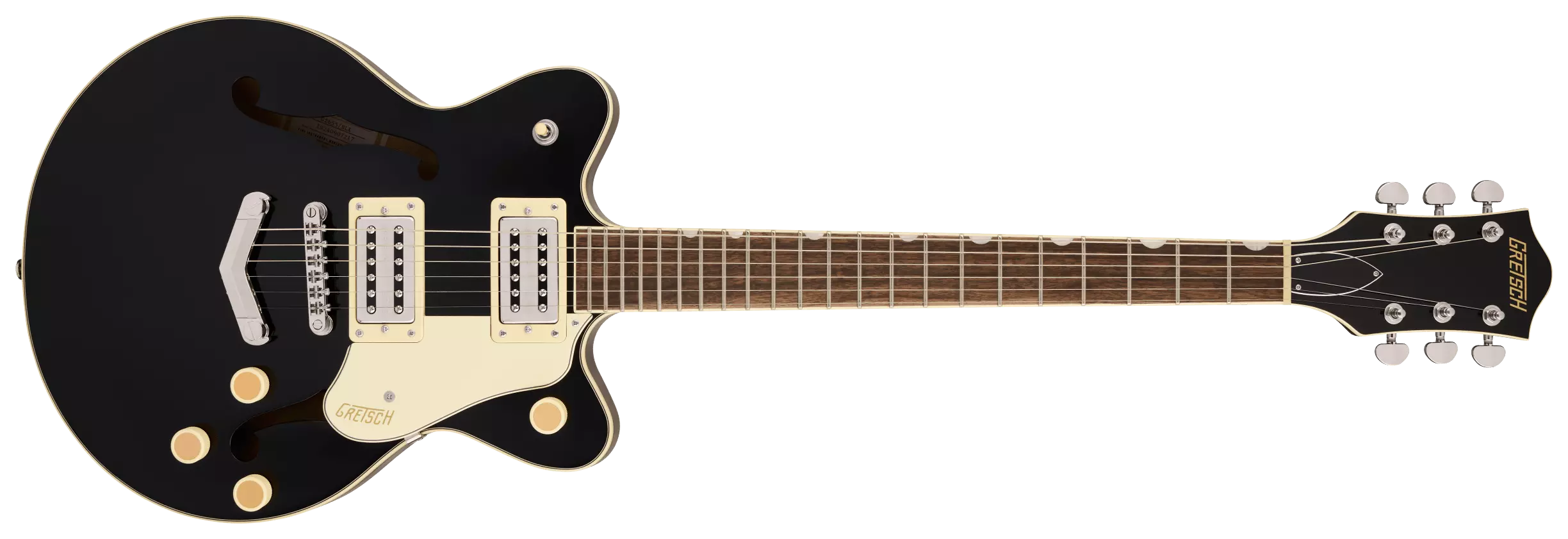 Gretsch G2655 Streamliner Center Block Jr. DC V-Stoptail LRL Black 1