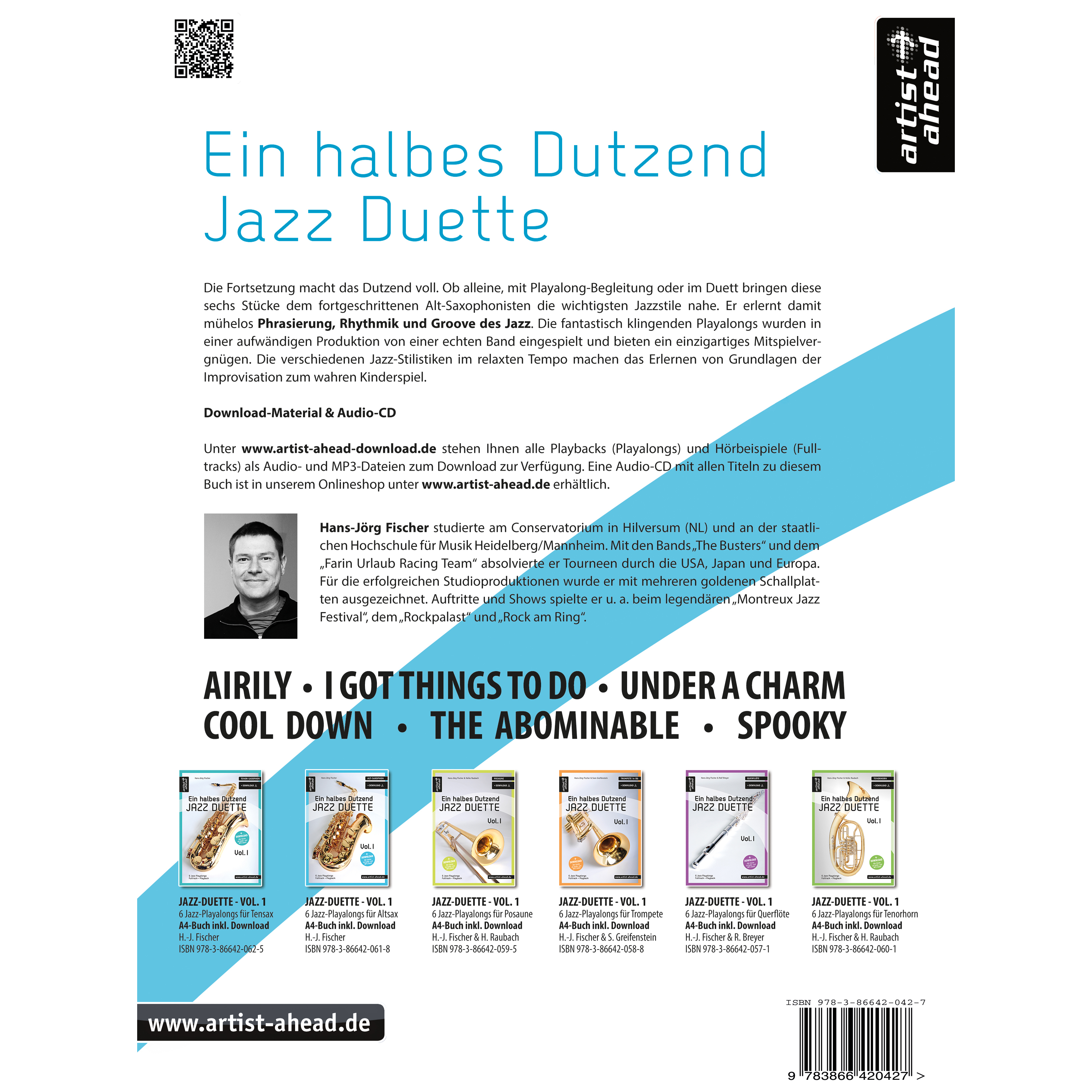 Artist Ahead Ein halbes Dutzend Jazz-Duette - Vol. 2 - Alt-Saxophon - Hans-Jörg Fischer 1