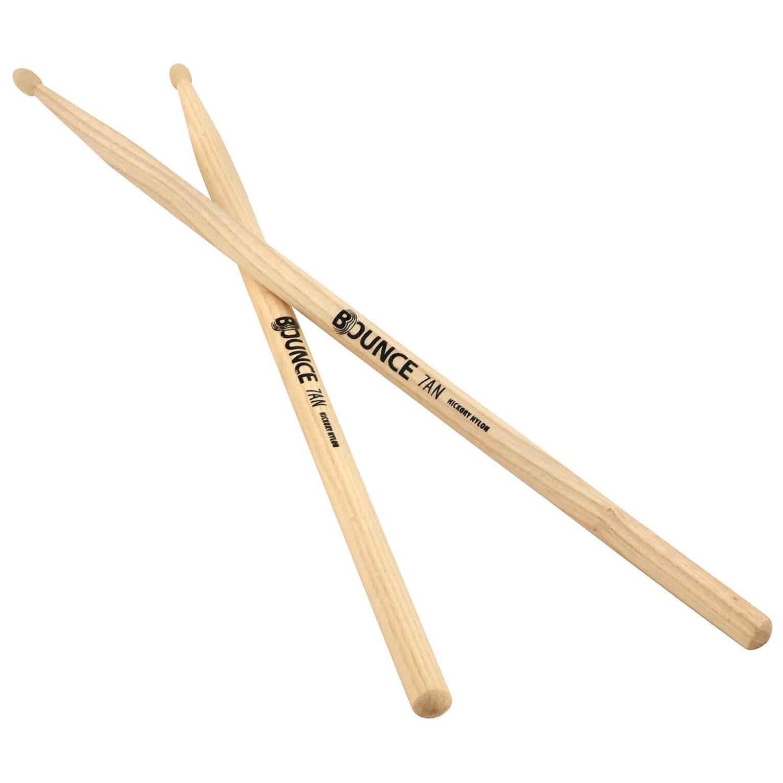 Bounce 7AN Drumsticks - Hickory - Nylon Tip