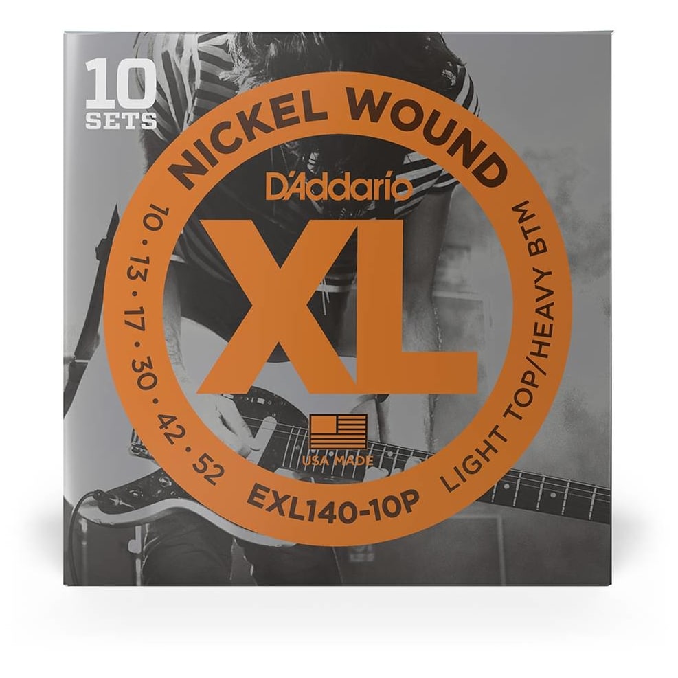 D’Addario EXL140-10P - XL Electric Nickel Wound 10er Pack | 010-052