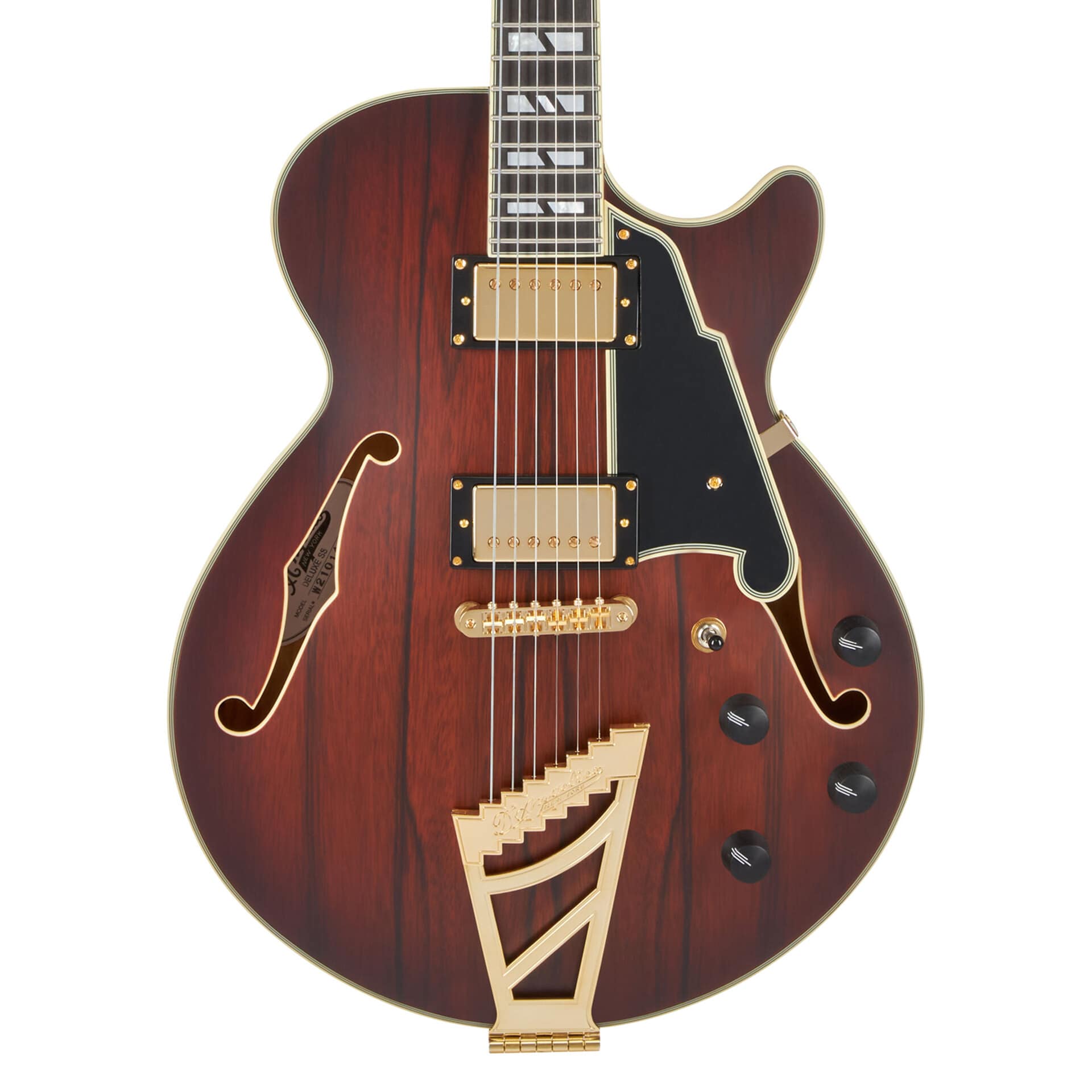 D’Angelico Guitars Deluxe SS Satin Brown Burst 3