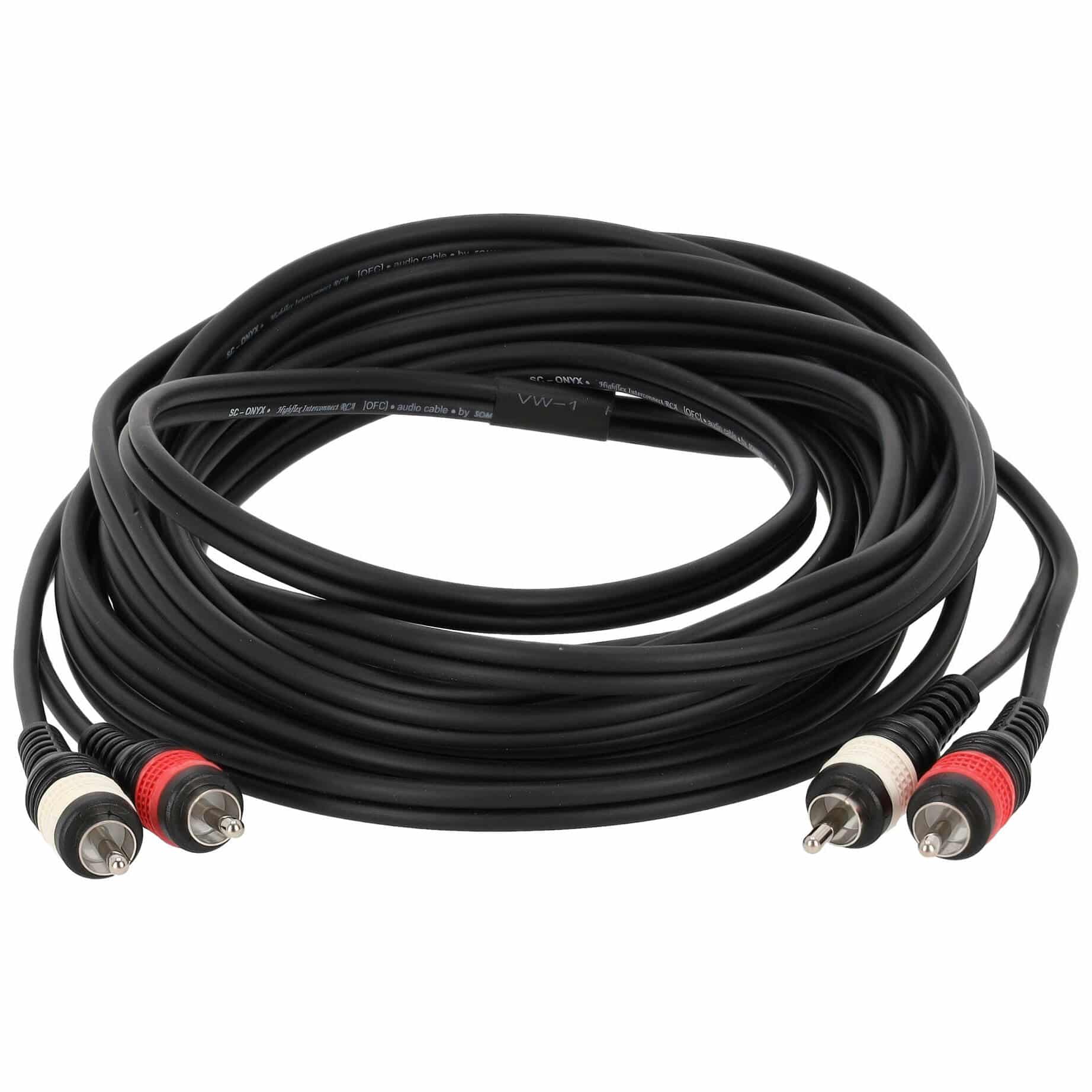 Sommer Cable BV-CICI-0600 SC-Onyx Basic 2 x Cinch Male - 2 x Cinch Male 6 Meter 1