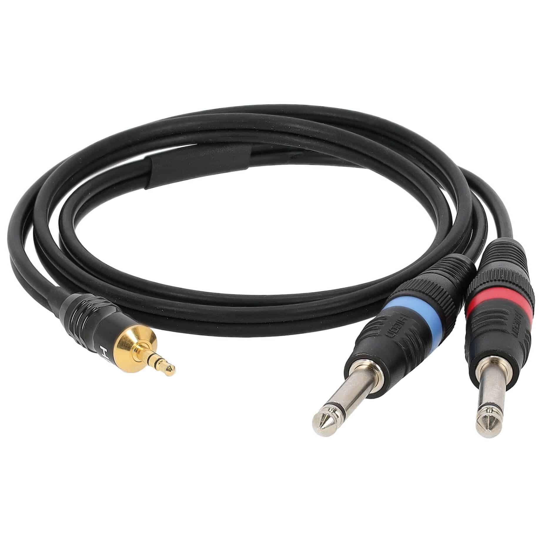 Sommer Cable ON1W-0100-SW SC-Onyx Basic Miniklinke Stereo Male - 2 x Klinke Mono 1 Meter 1