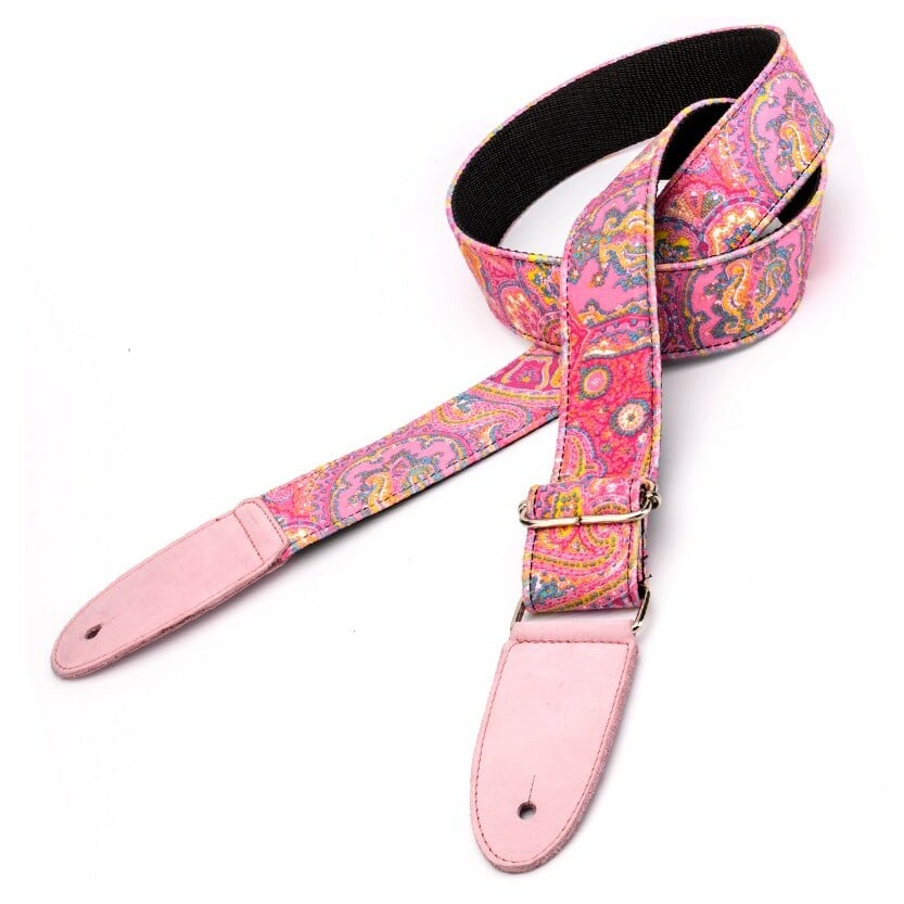 Bourbon Strap Guitar Velvet Pink