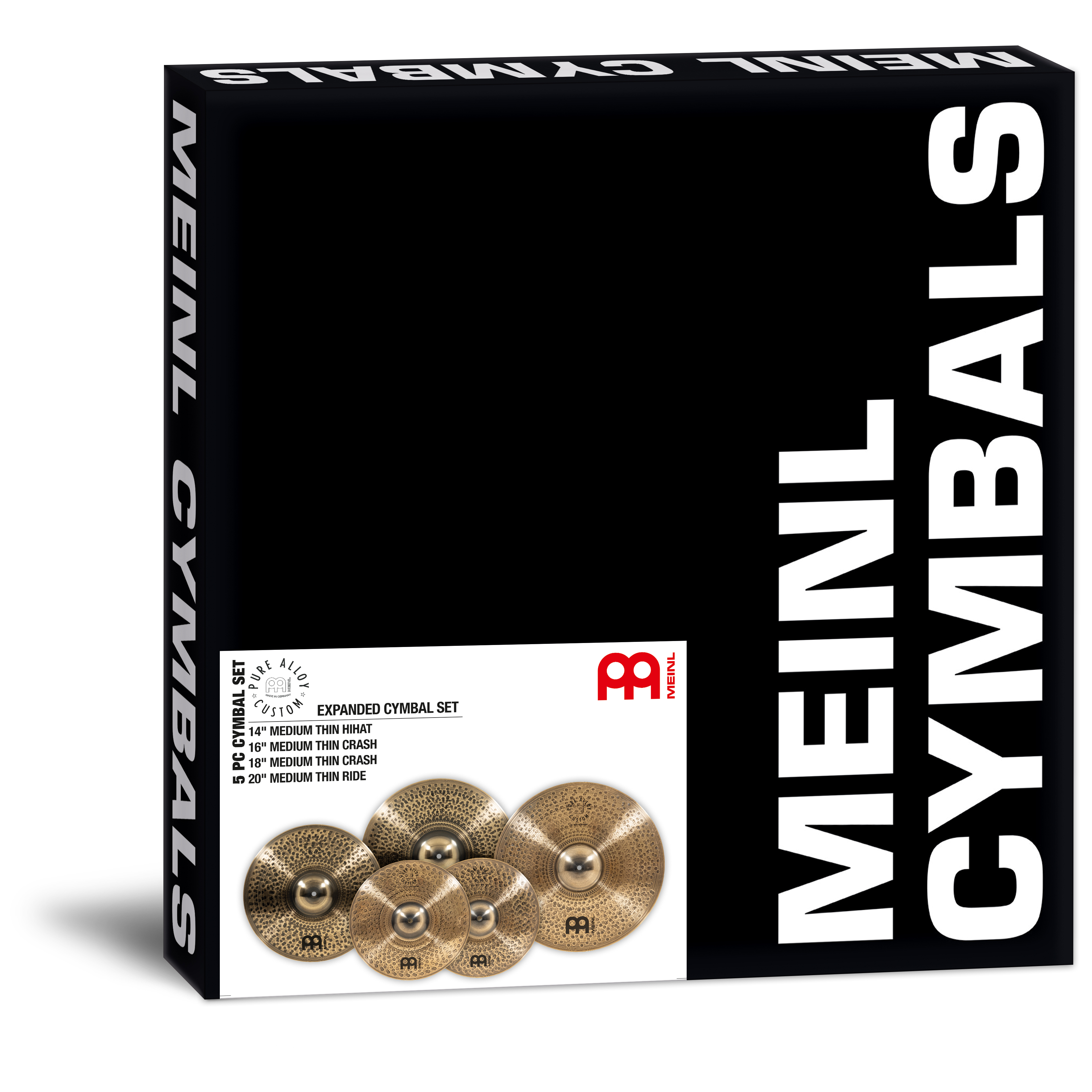Meinl Cymbals PAC14161820 - Pure Alloy Custom Expanded Cymbal Set 2