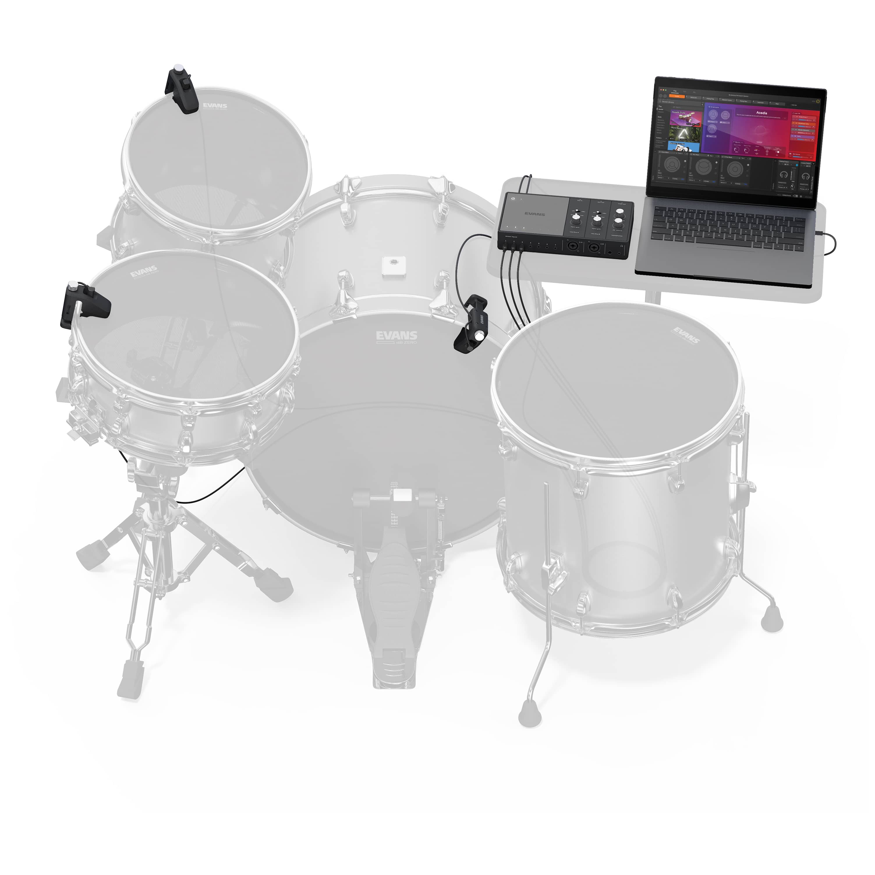 Evans Hybrid Sensory Percussion Sound System - Bundle 10