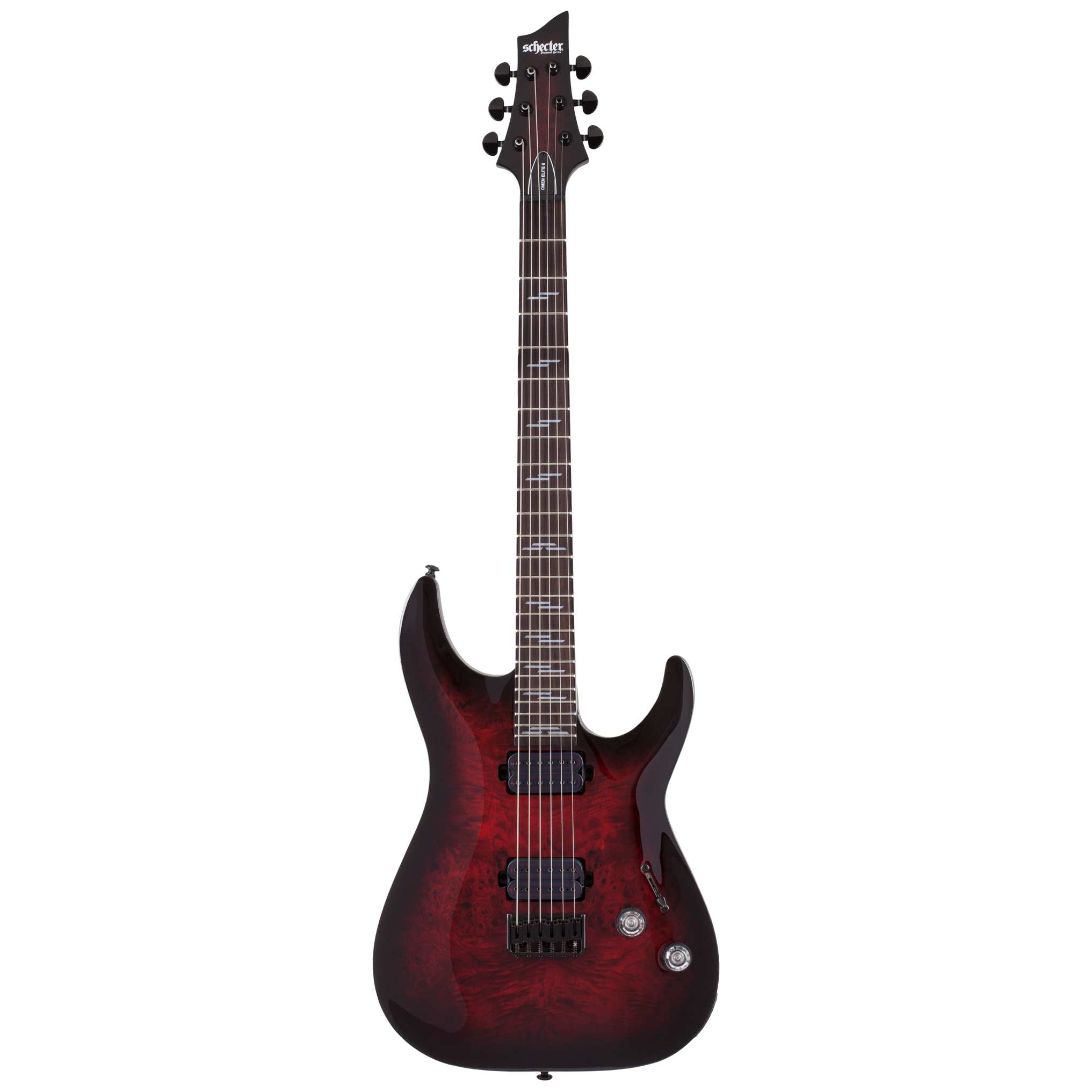 Schecter - Schecter Omen Elite 6 See Black Cherry Burst