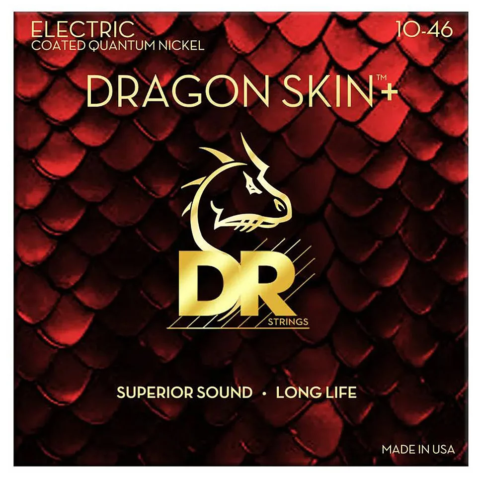 DR Strings Dragon Skin + Quantum Nickel Coated .010-.046