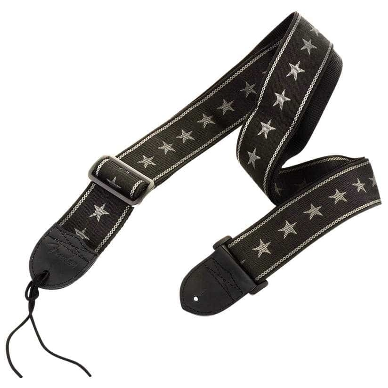 Fender Gitarrengurt Nylon Stars and Stripes Schwarz - Gitarrengurt