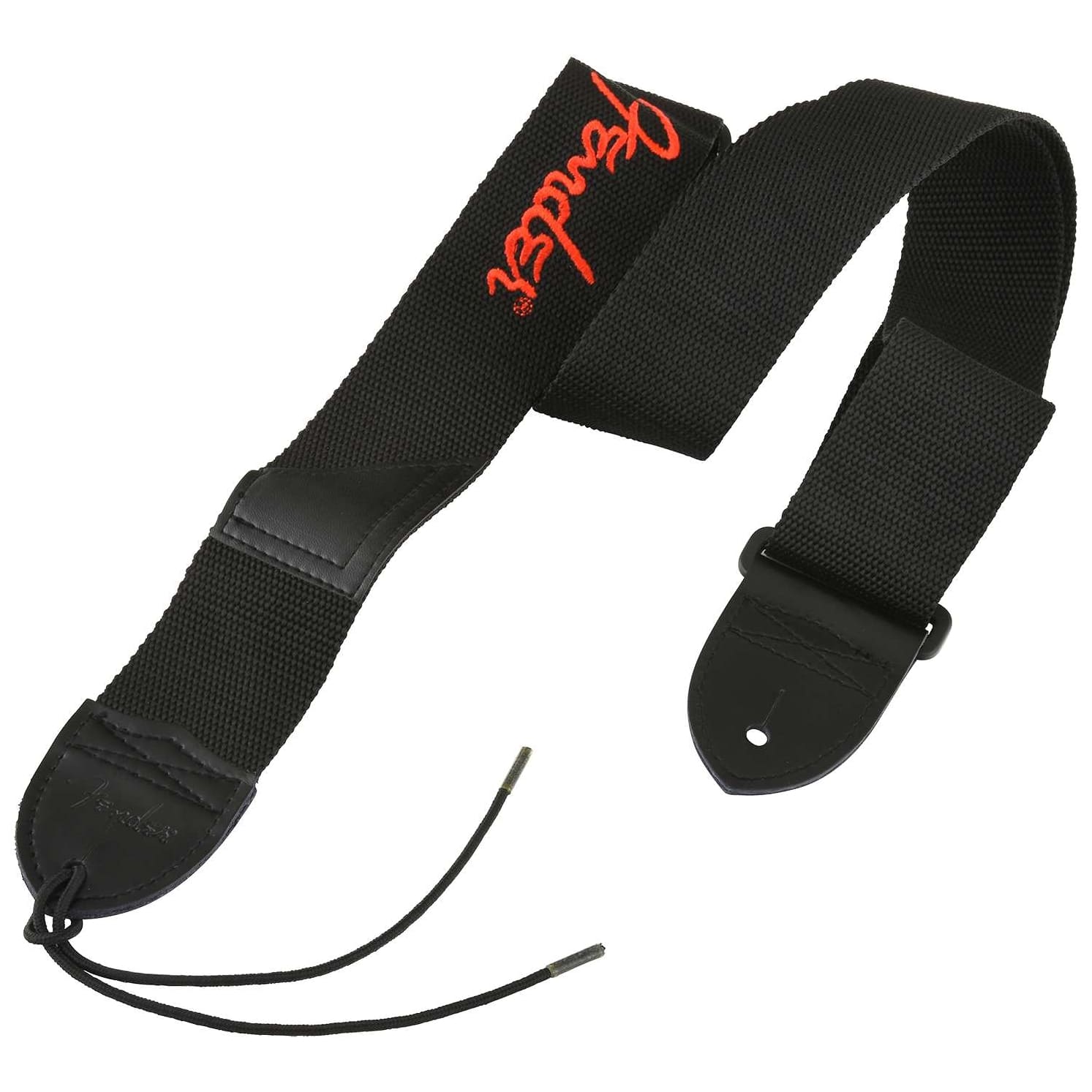 Fender - Fender Gitarrengurt Poly Strap Logo Rot