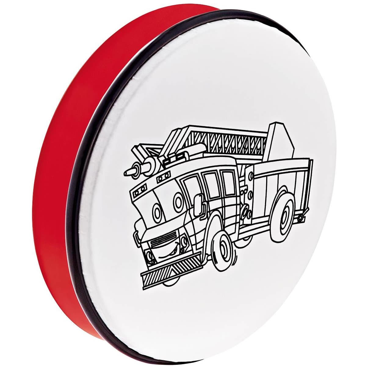 Nino Percussion 10" Customizable ABS Hand Drum, Fire Truck Graphic