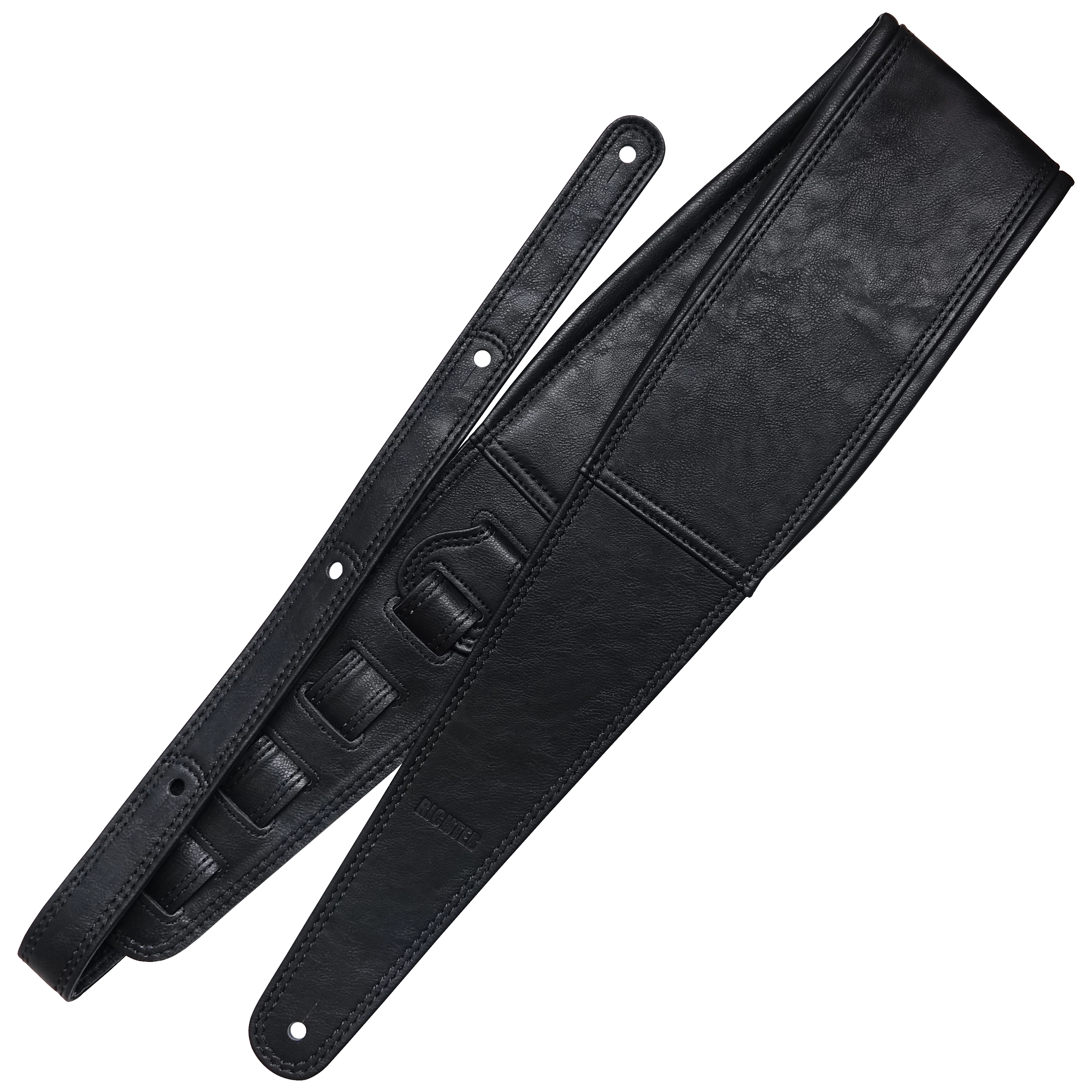 Richter Springbreak III Leatherette Gitarrengurt Black