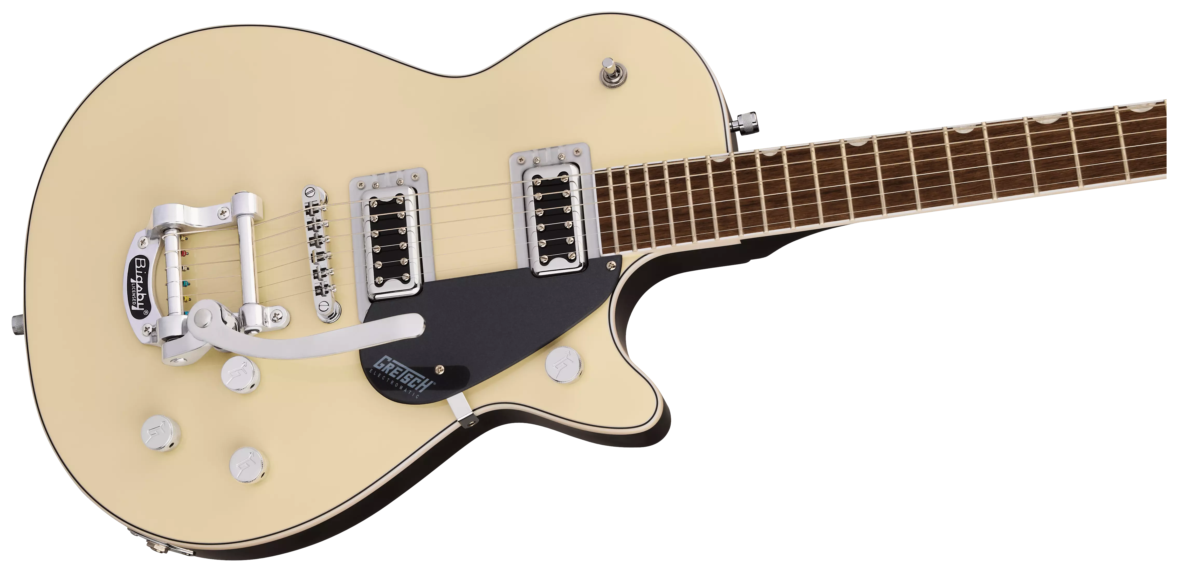 Gretsch G5230T Electromatic Jet FT SC Bigsby LRL Two-Tone Vintage White/ London Grey 2