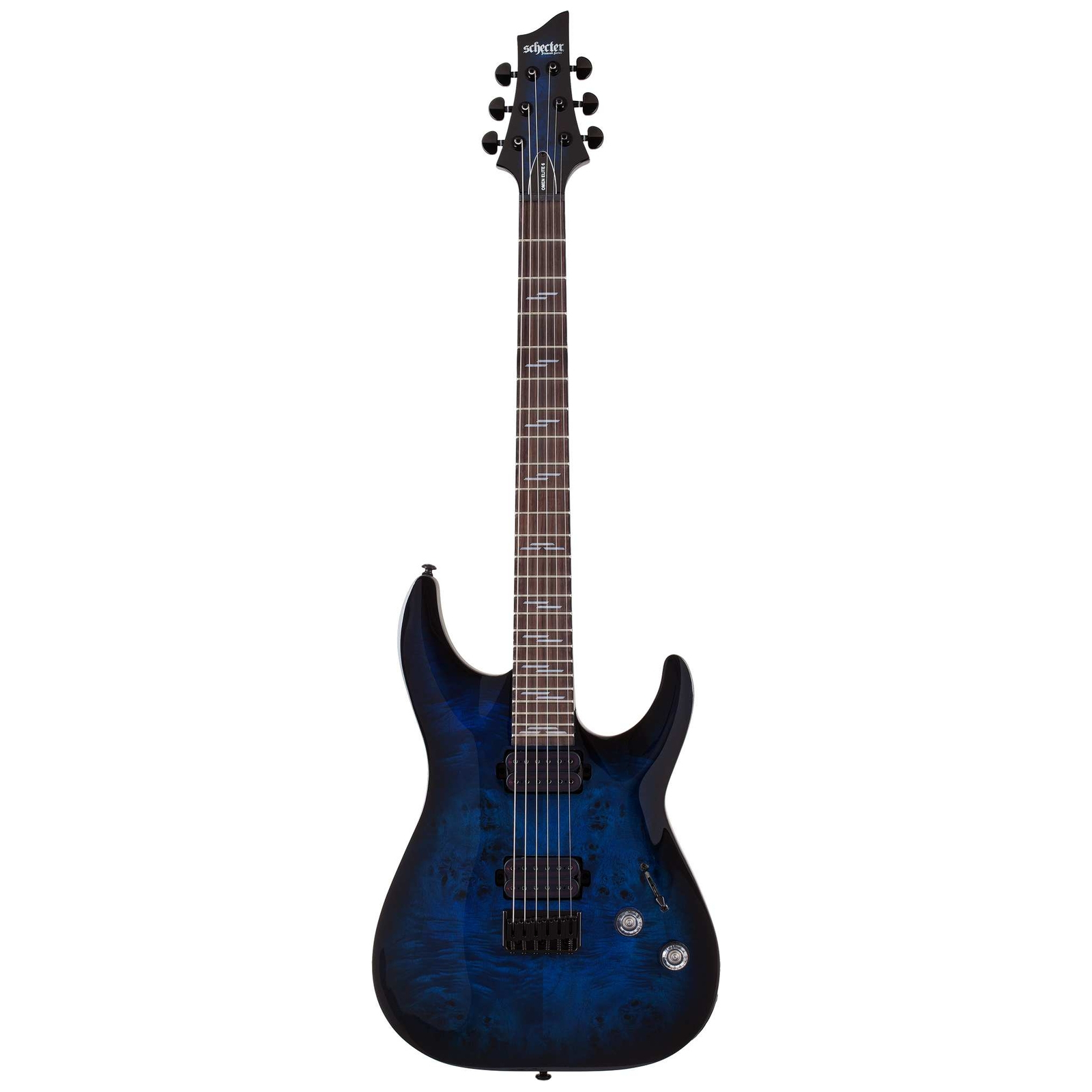 Schecter Omen Elite 6 See Thru Blue Burst - E-Gitarre