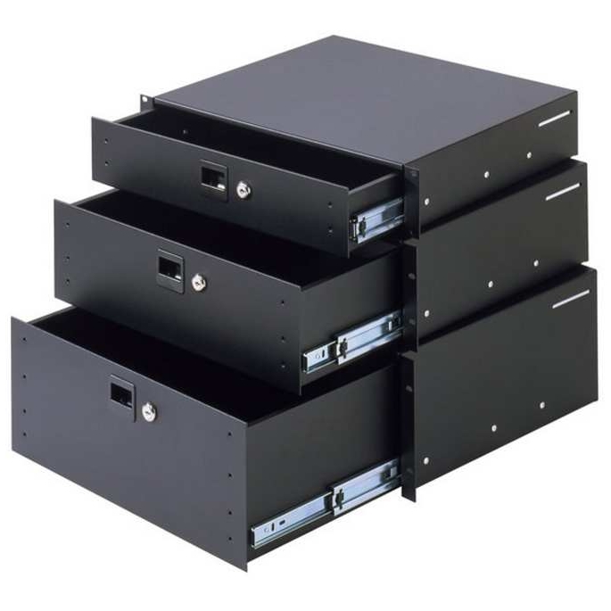 Adam Hall - Adam Hall 87404A Rackschublade 4 HE Aluminium