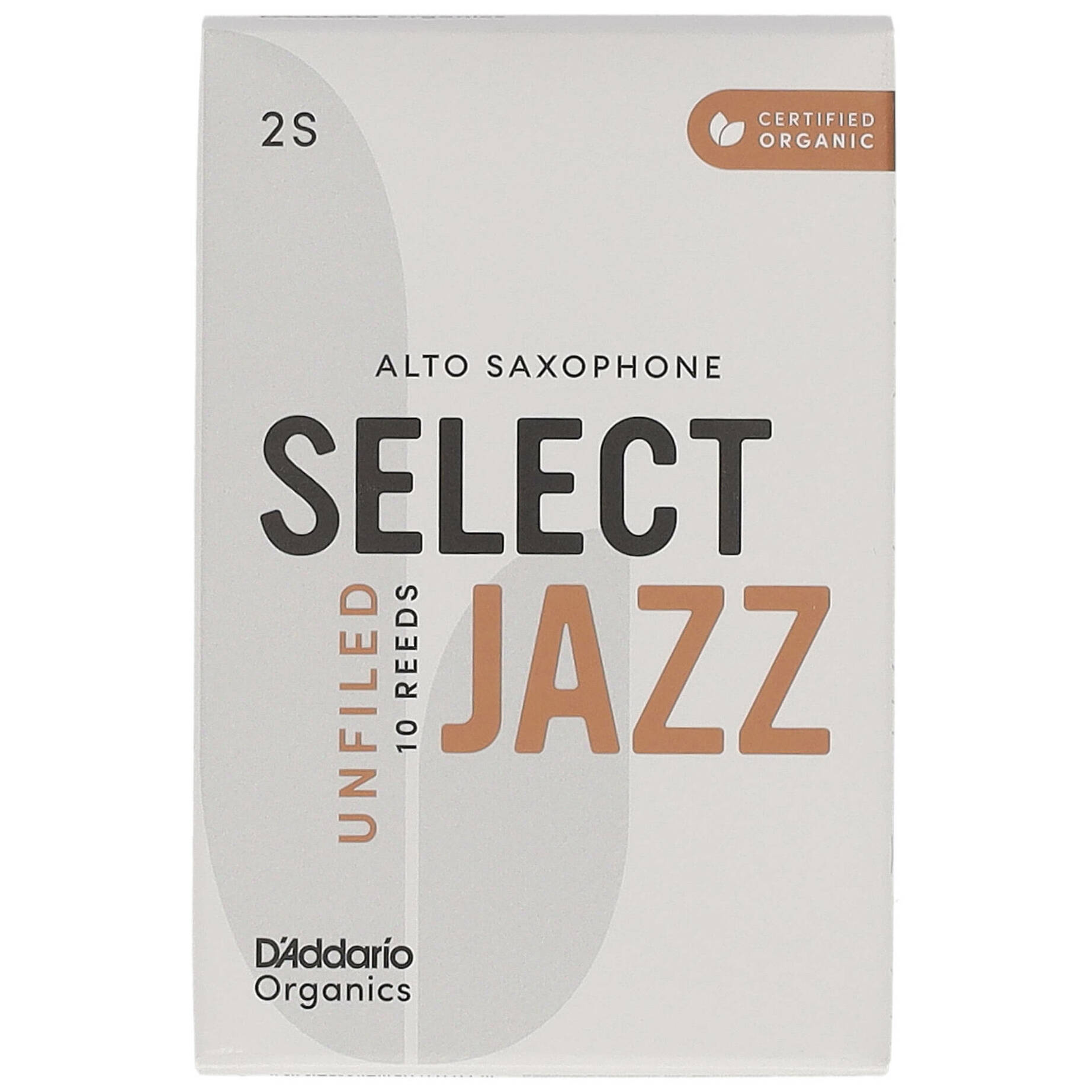 D’Addario Woodwinds Organic Select Jazz Unfiled - Alt Saxophone 2S - 10er pack
