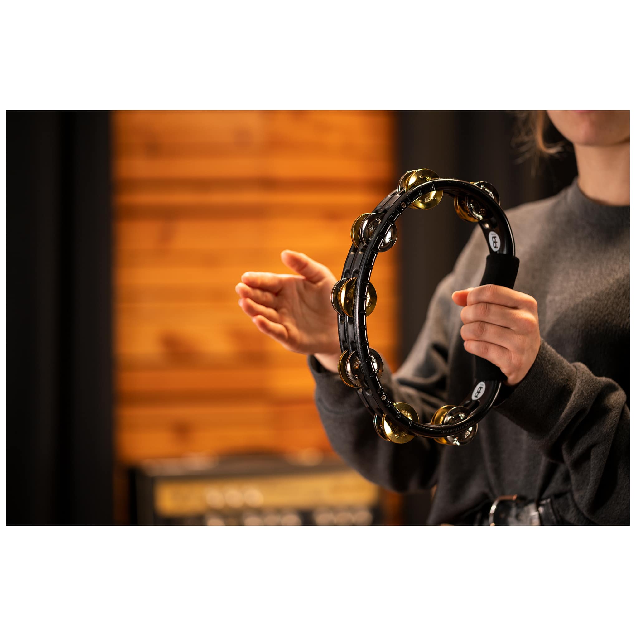 Meinl Percussion TMT1M-BK - Recording-Combo Hand Held ABS Tambourine  6