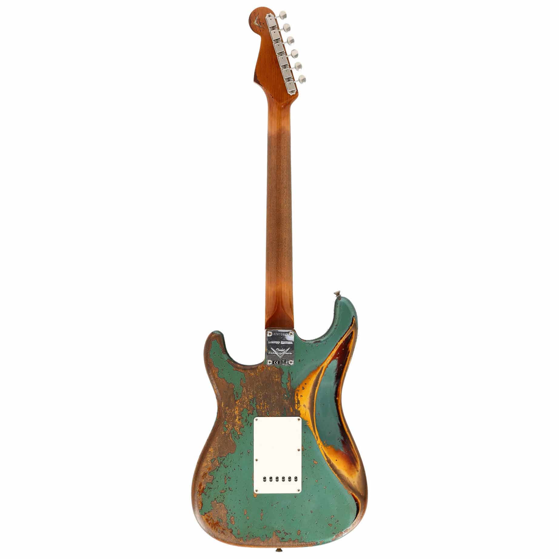 Fender LTD Custom Shop 1961 Stratocaster Roasted Super Heavy Relic Aged Sherwood Metallic over 3TS 2