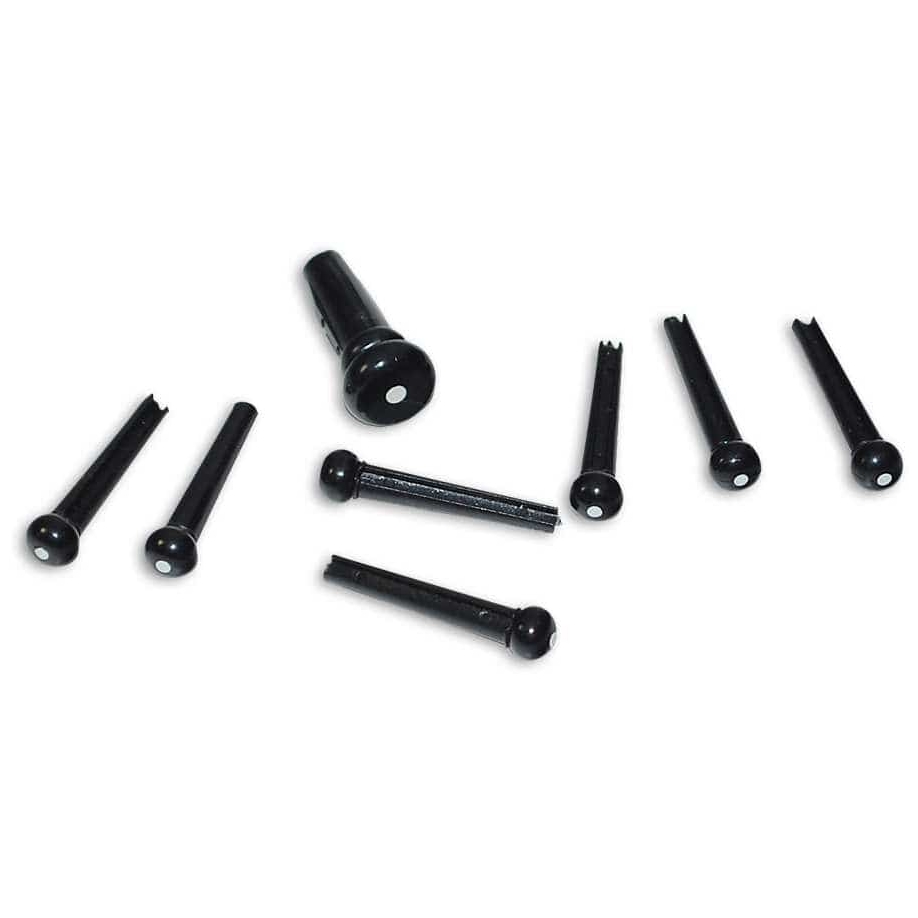 Fender - Fender Bridge Pins - Acoustic - Schwarz mit weißen Punkten