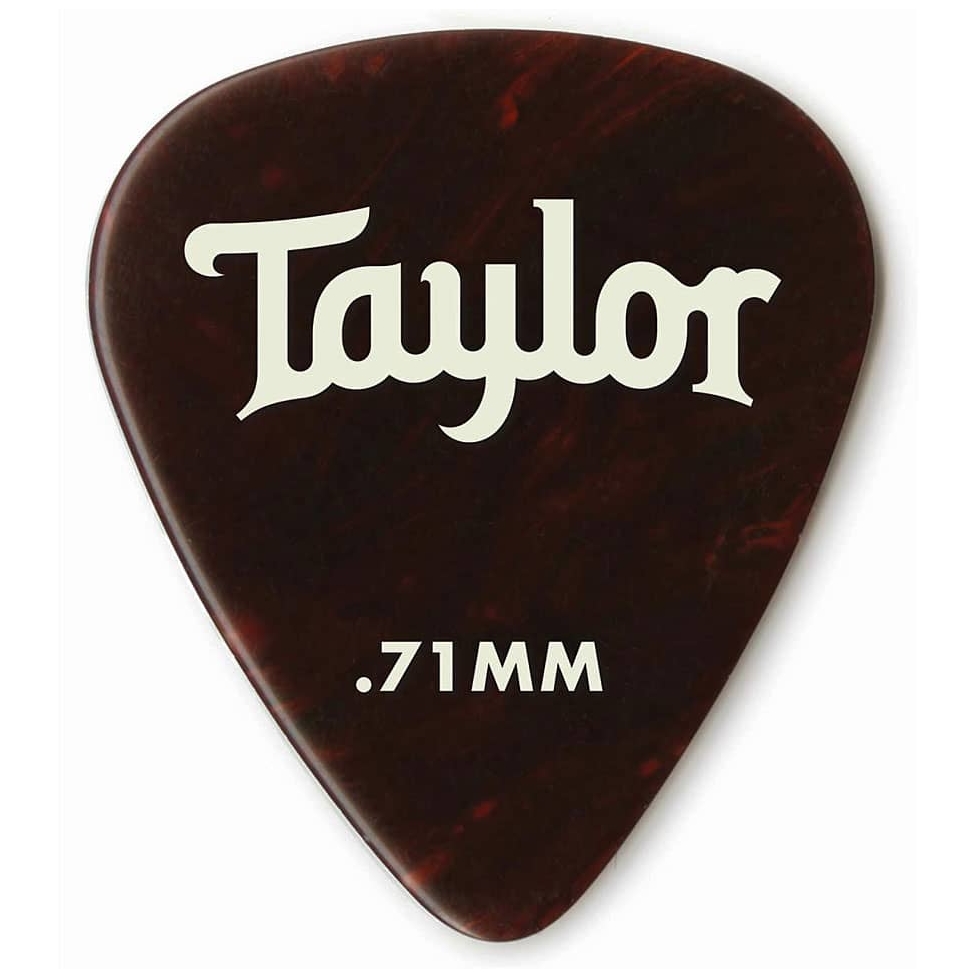 Taylor - Taylor 351 Celluloid Picks Abalone 0.71 Packung mit 12 Stück