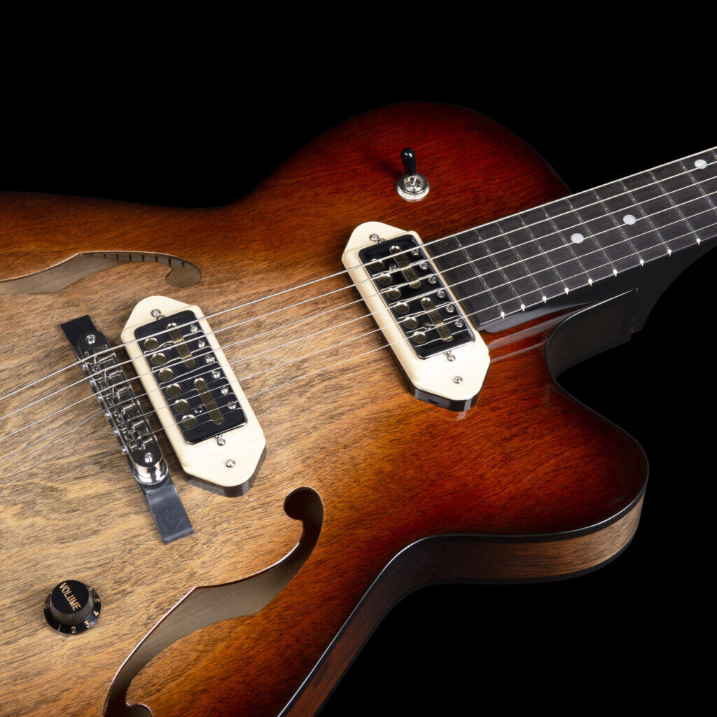 Godin Thinline Kingpin Vintage Burst Gold Foil 3