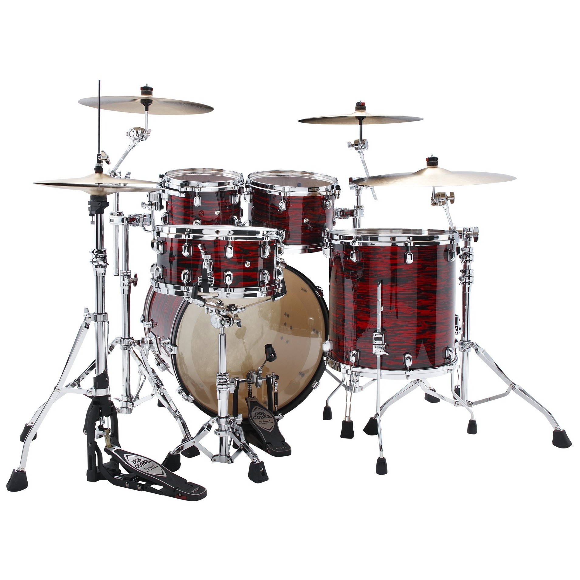 Tama MR42TZS-ROY Starclassic Maple Shell Kit 4 tlg. - Red Oyster/Chrom Hardware 5