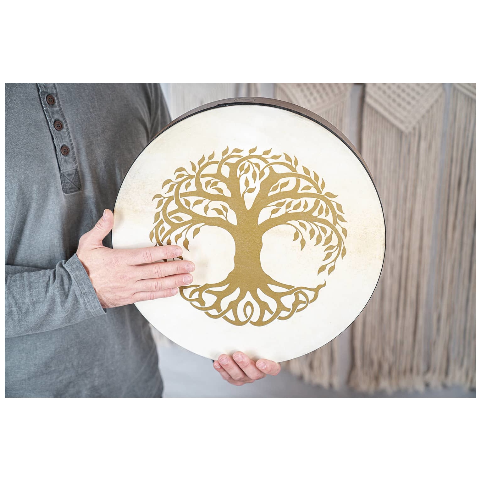 Meinl Sonic Energy - Meinl Sonic Energy HD16WB-TOL Hand Drum, 16 41 cm Durchmesser - Tree of Live - 4