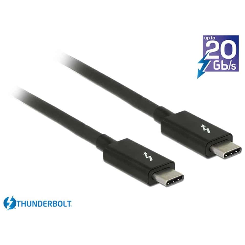 Delock - Delock Thunderbolt 3 Kabel 1m schwarz