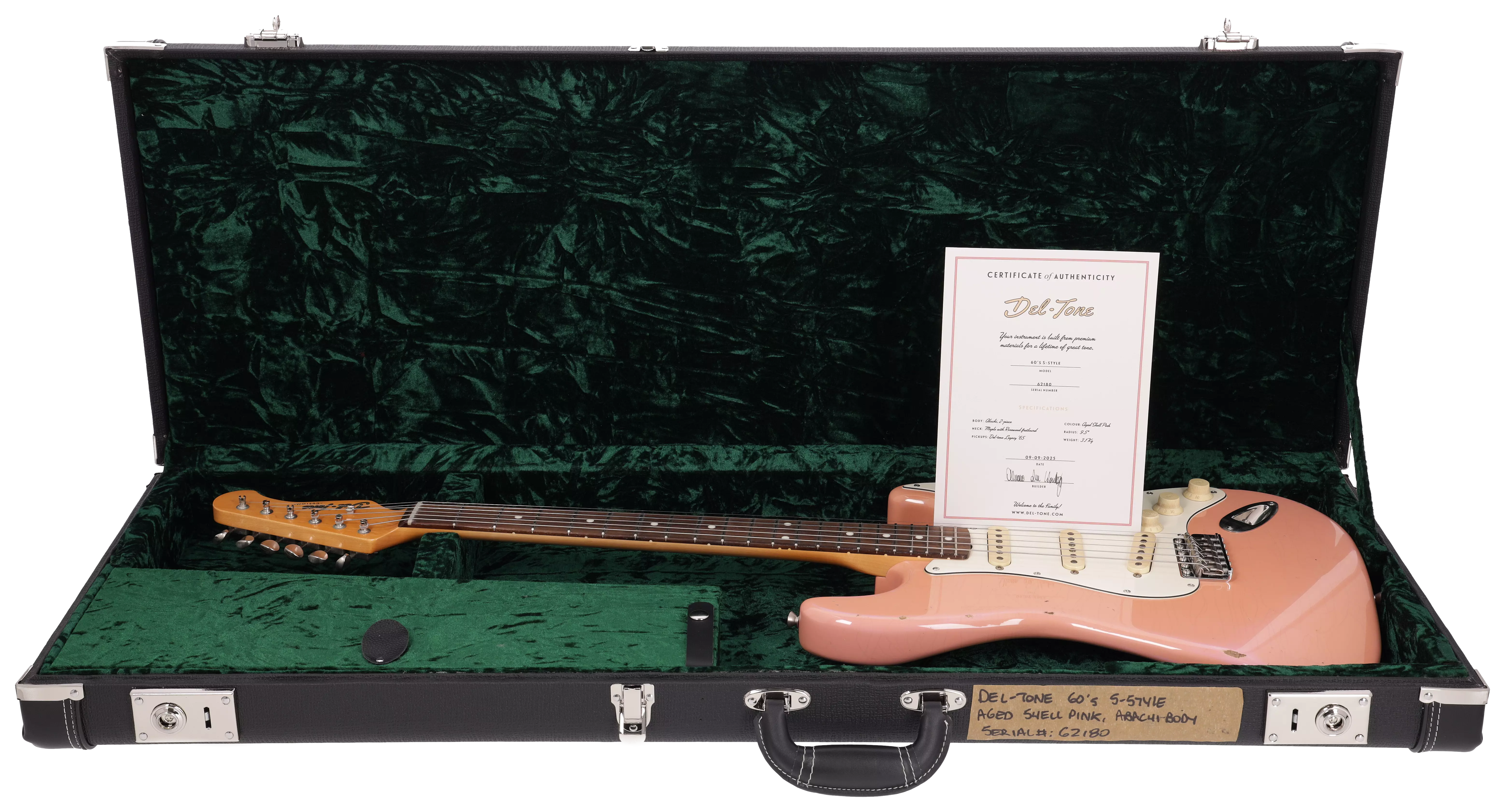  60s S-Style Aged Shell Pink GLoss Top #62180 17