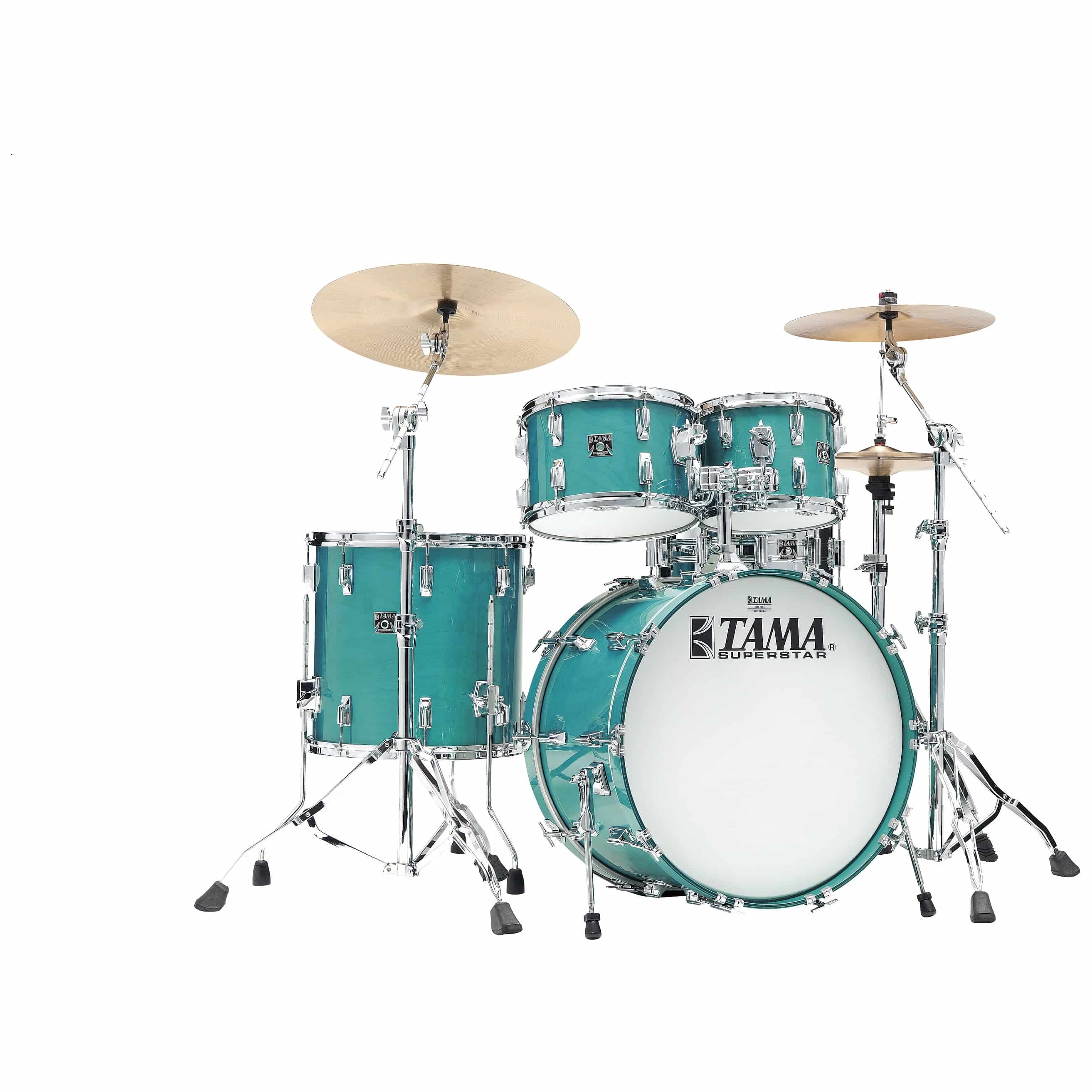 Tama SU42RS-AQM - 50th LIMITED Superstar Reissue 4pcs Drum Shell Kit - Aqua Marine