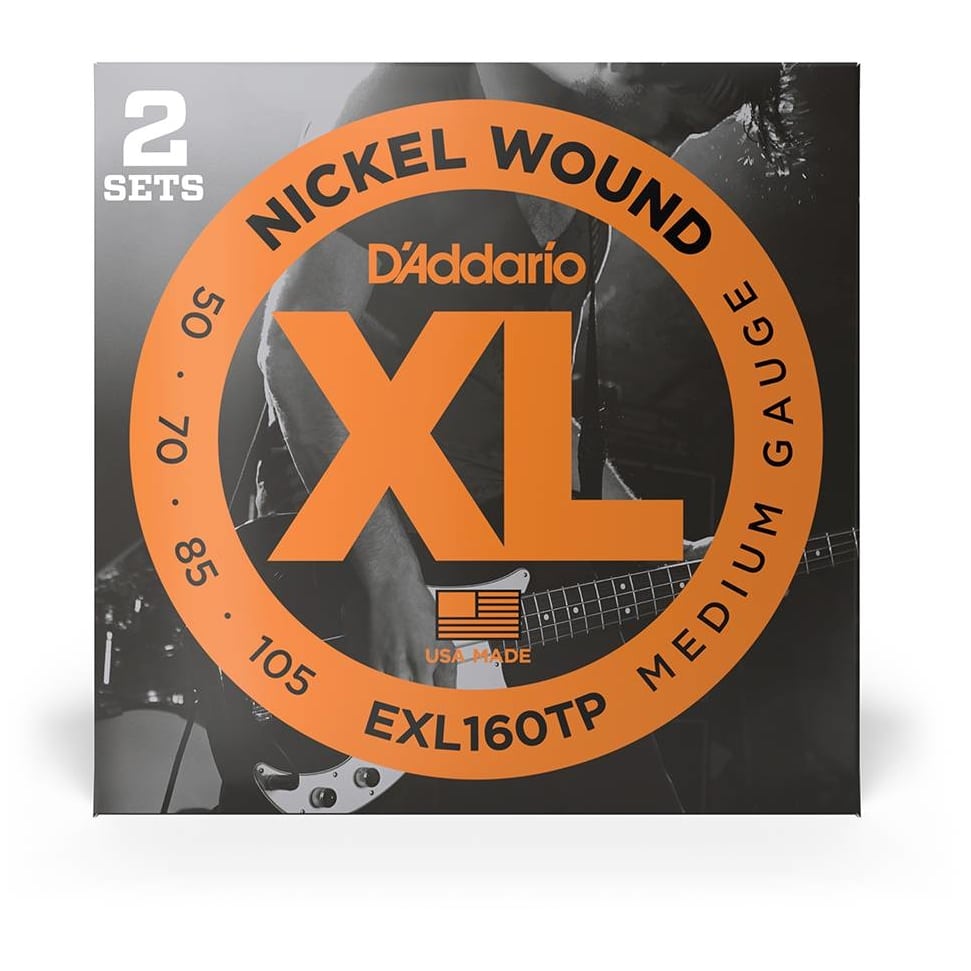 D’Addario - D’Addario EXL160TP -XL Bass Nickel Wound, Long Scale, 50-105, 2er Pack