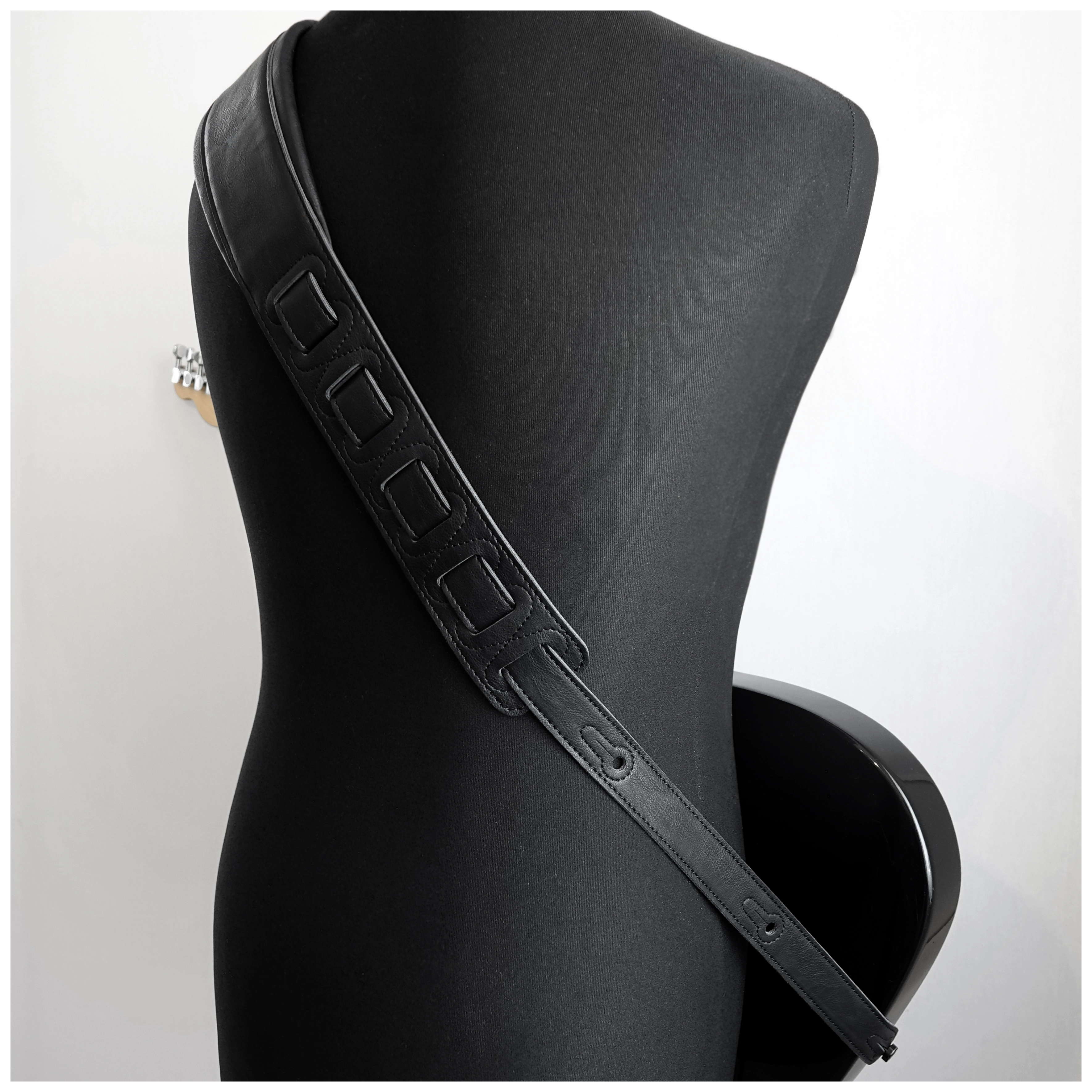 Richter Backline Gitarrengurt Leatherette I Vegan Black 7