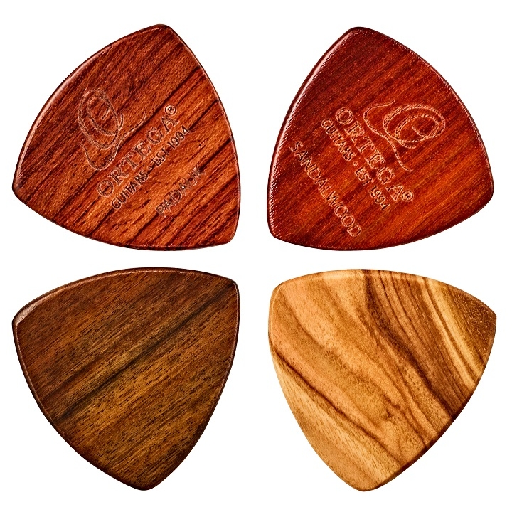 Ortega - Ortega OGPWXLF-MIX4 Holz-Plektren XL 4er Pack