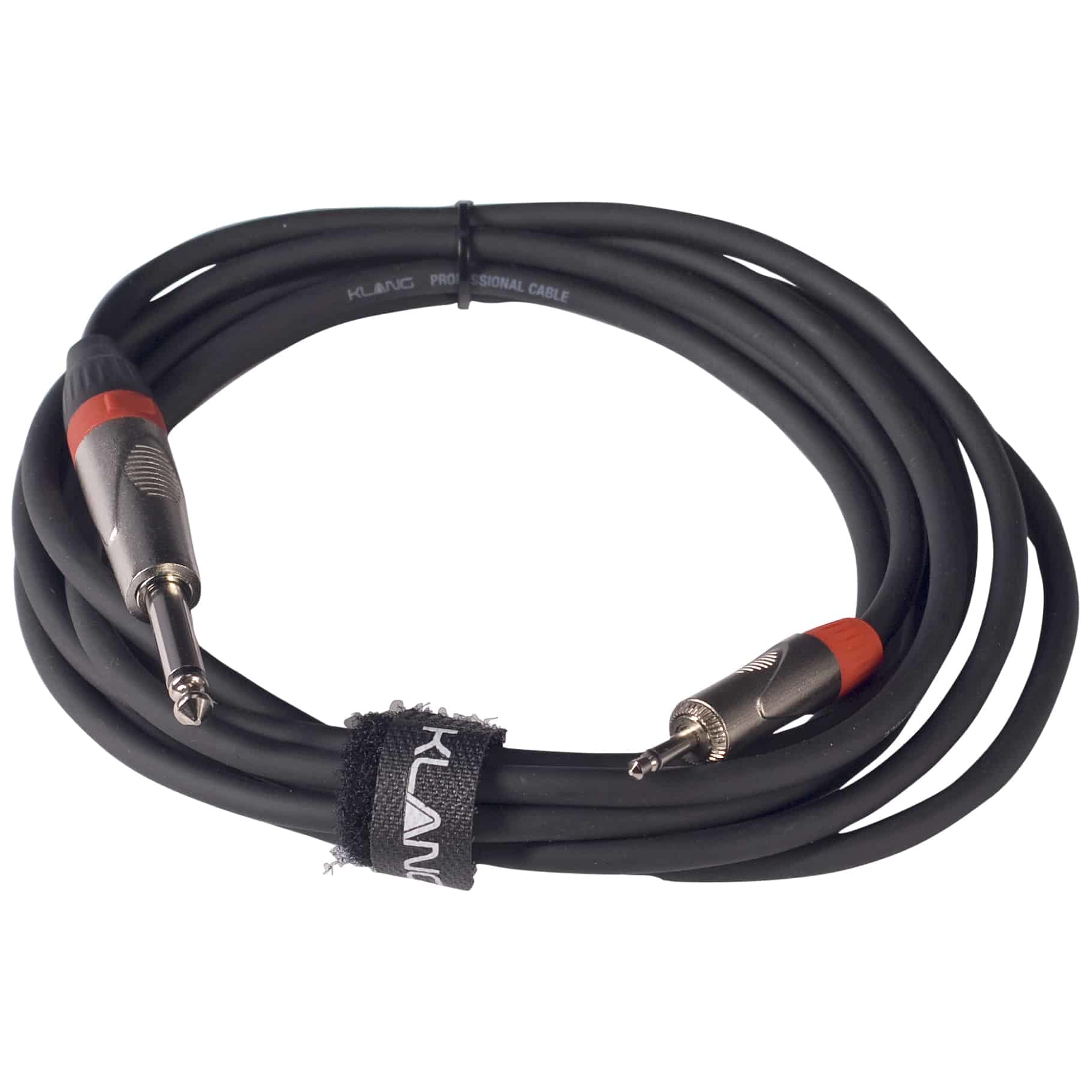 Klang - Klang Instrumentenkabel 3,5 mono Klinkenstecker auf 6,3 Klinkenstecker 6,3 mono 3 Meter
