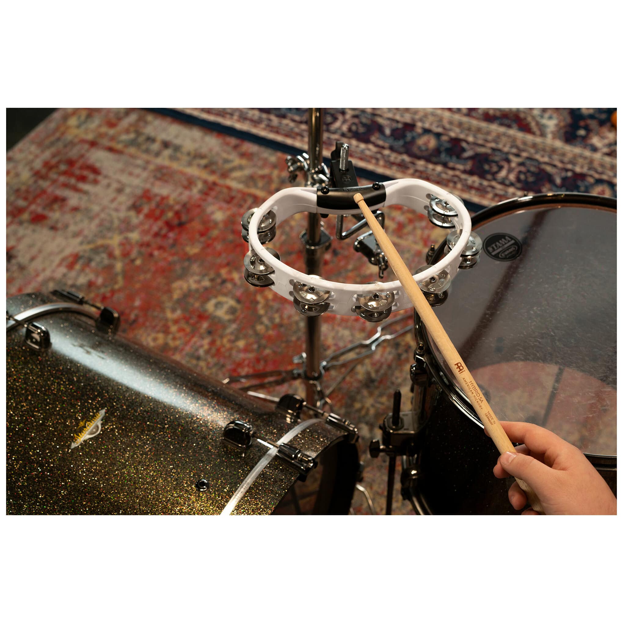 Meinl Percussion HTMT2WH - Headliner® Mountable ABS Tambourine  6