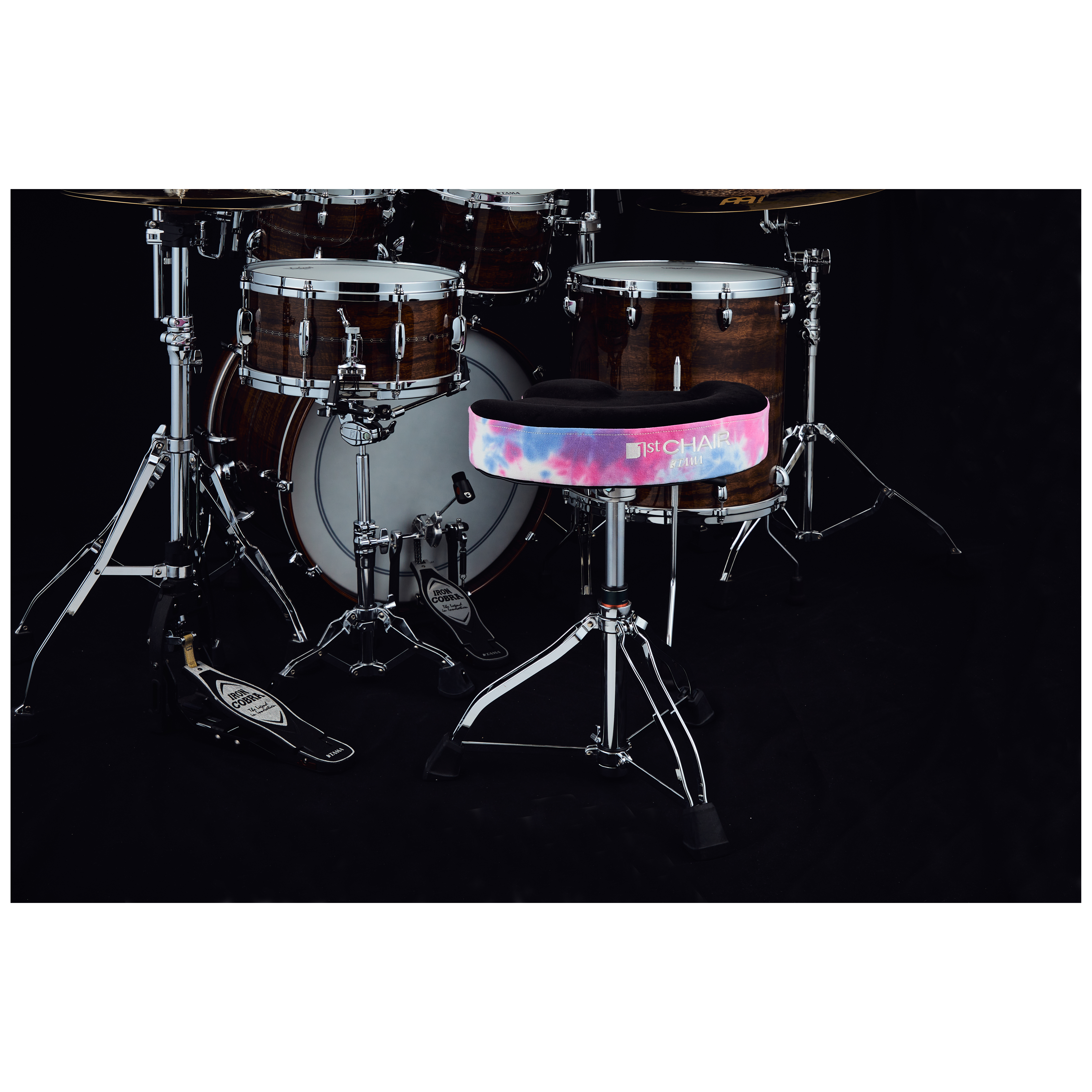 Tama HT550TDPS - 1st Chair - Drum-Hocker  - Fluorescent Pink Sky Seat 2