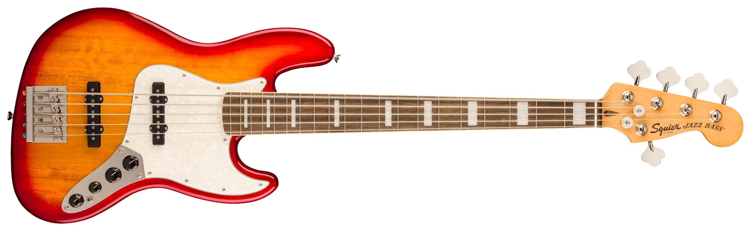 Squier by Fender Classic Vibe Active 70s Jazz Bass V LRL WPPG SSB 4