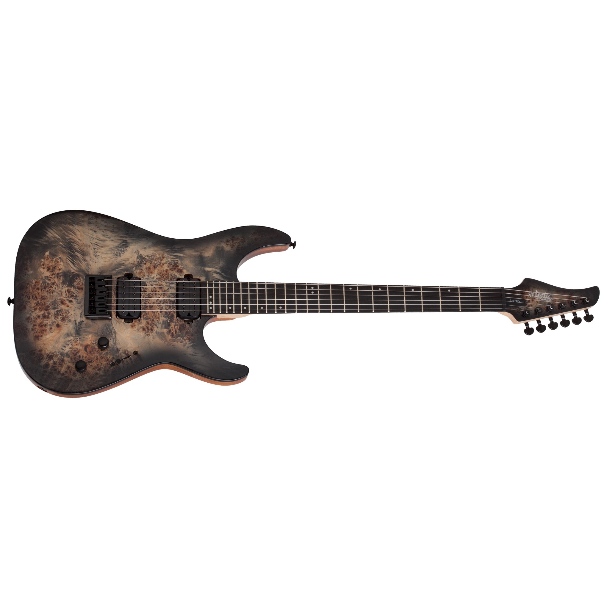 Schecter C-6 Pro Charcoal Burst 1