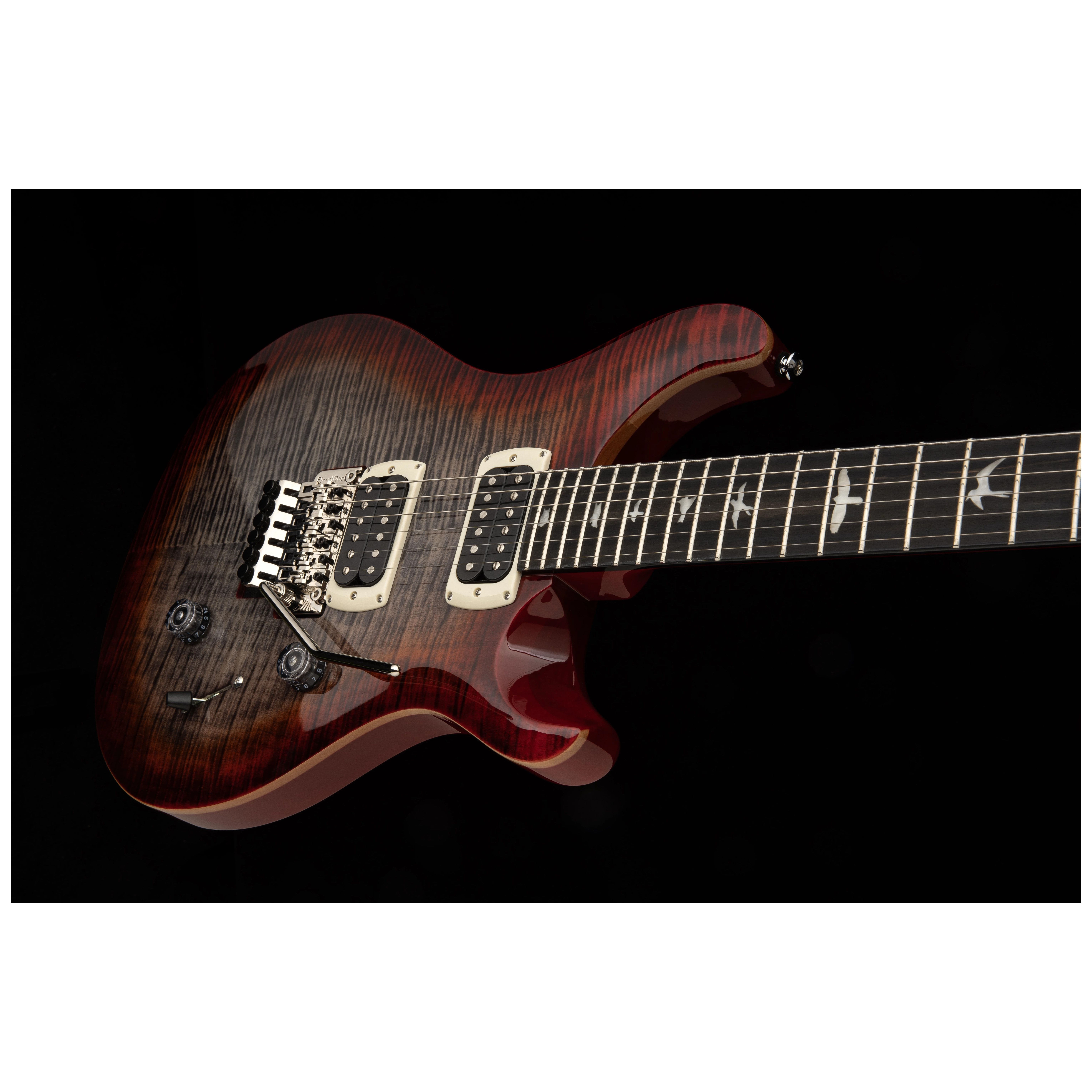 PRS SE Custom 24 Floyd Charcoal Cherry Burst 7