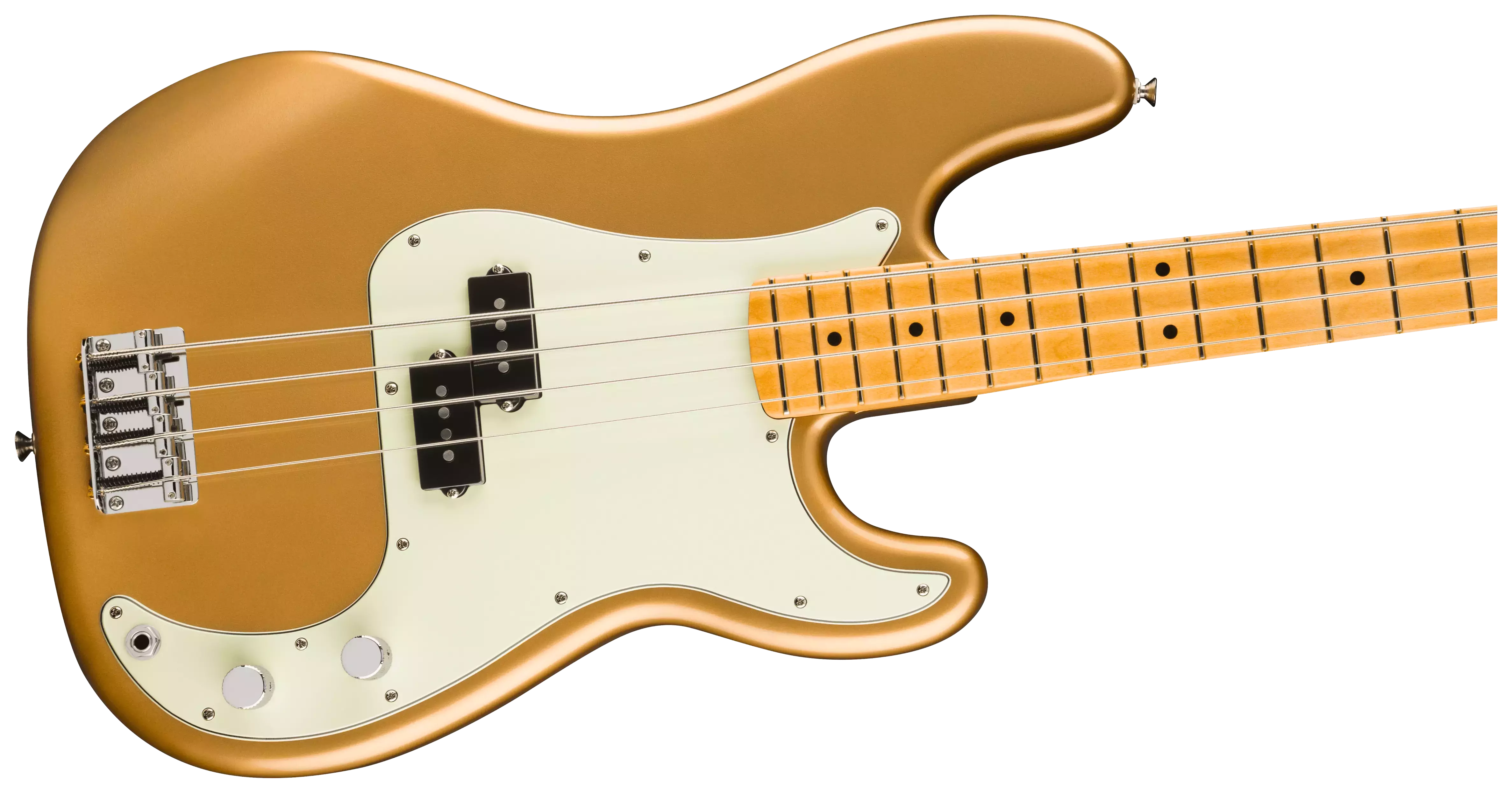 Fender 75th Anniversary Player II Precision Bass MN Aztec Gold 4