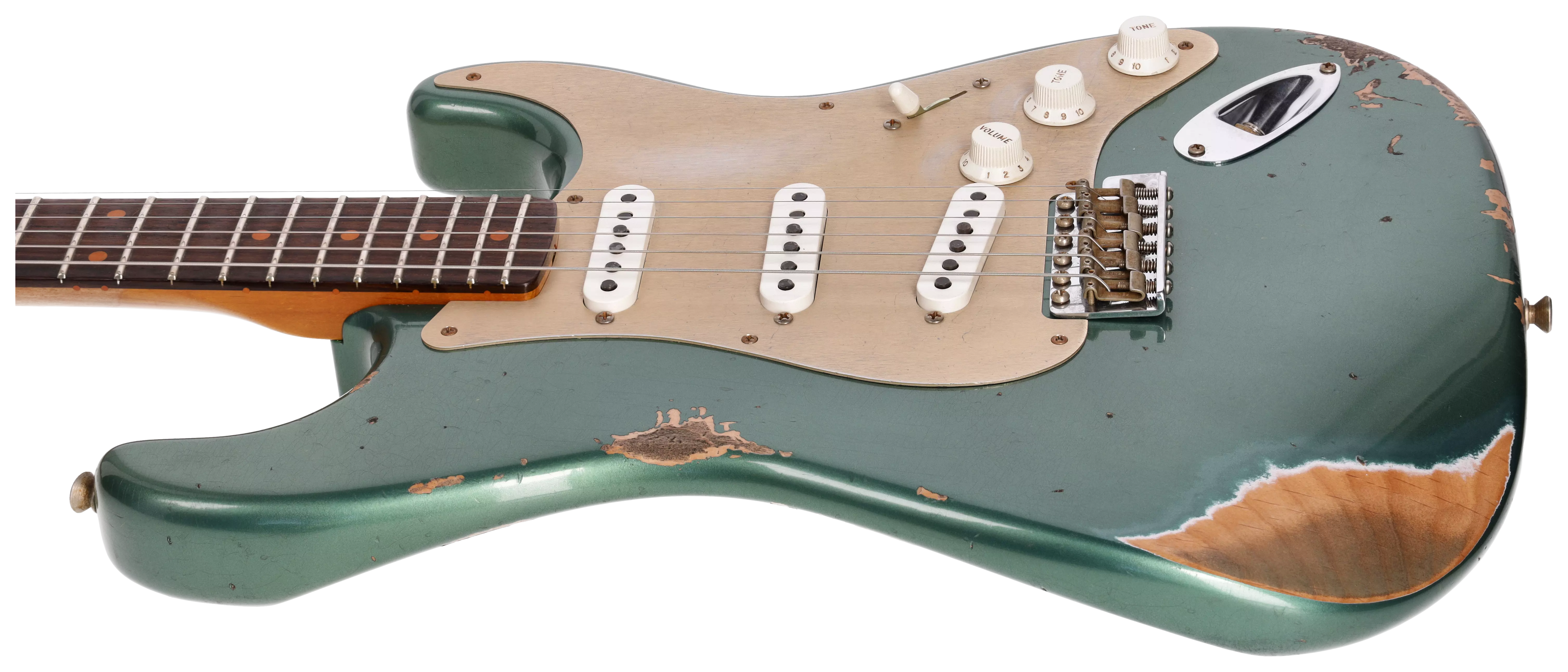 Fender Custom Shop 1959 Stratocaster RW Roasted Heavy Relic Aged Sherwood Green Metallic #1 6