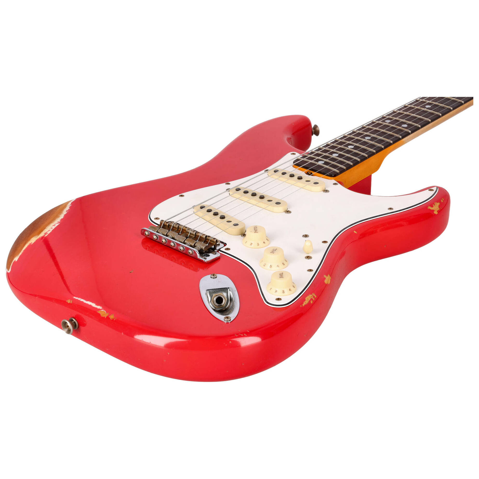 Fender LTD Custom Shop Late 64 Stratocaster Relic Aged Fiesta Red 7