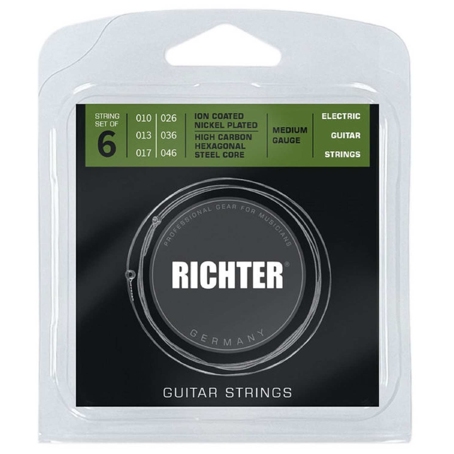 Richter Ion Coated Nickel Wound Medium Gauge | 010-046