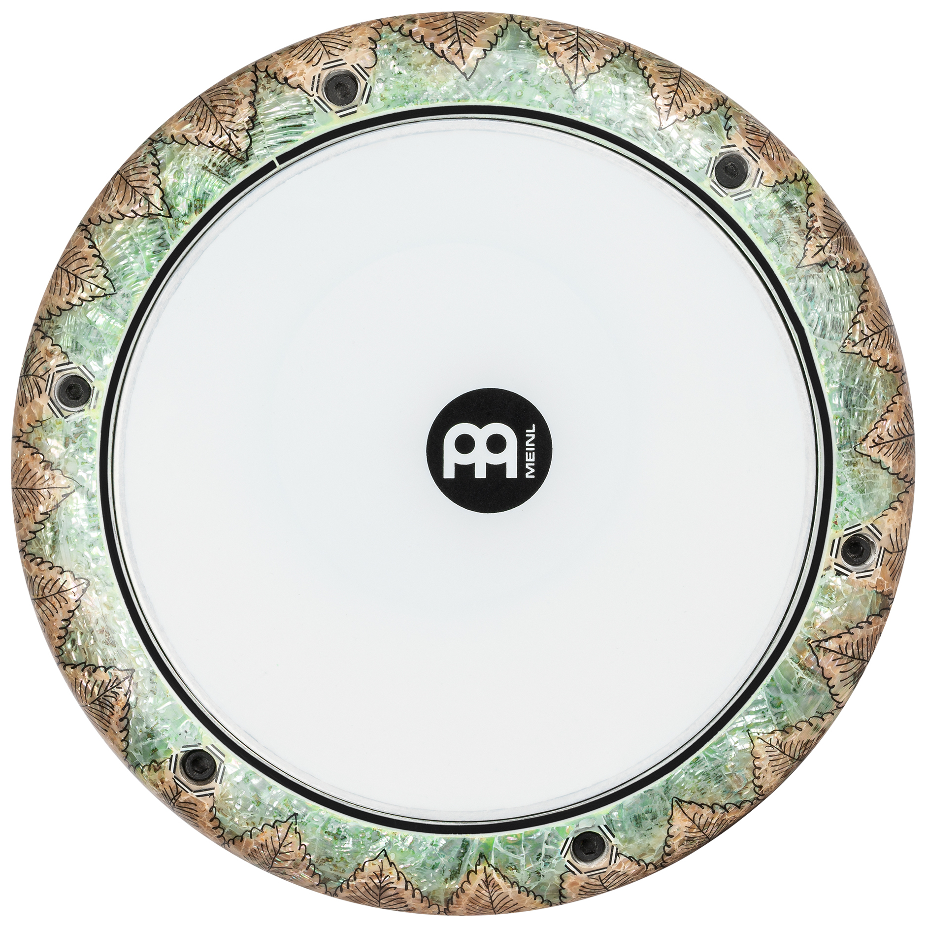 Meinl Percussion AEED4 - Doumbek 9", White Pearl, Mosaik Queen 3