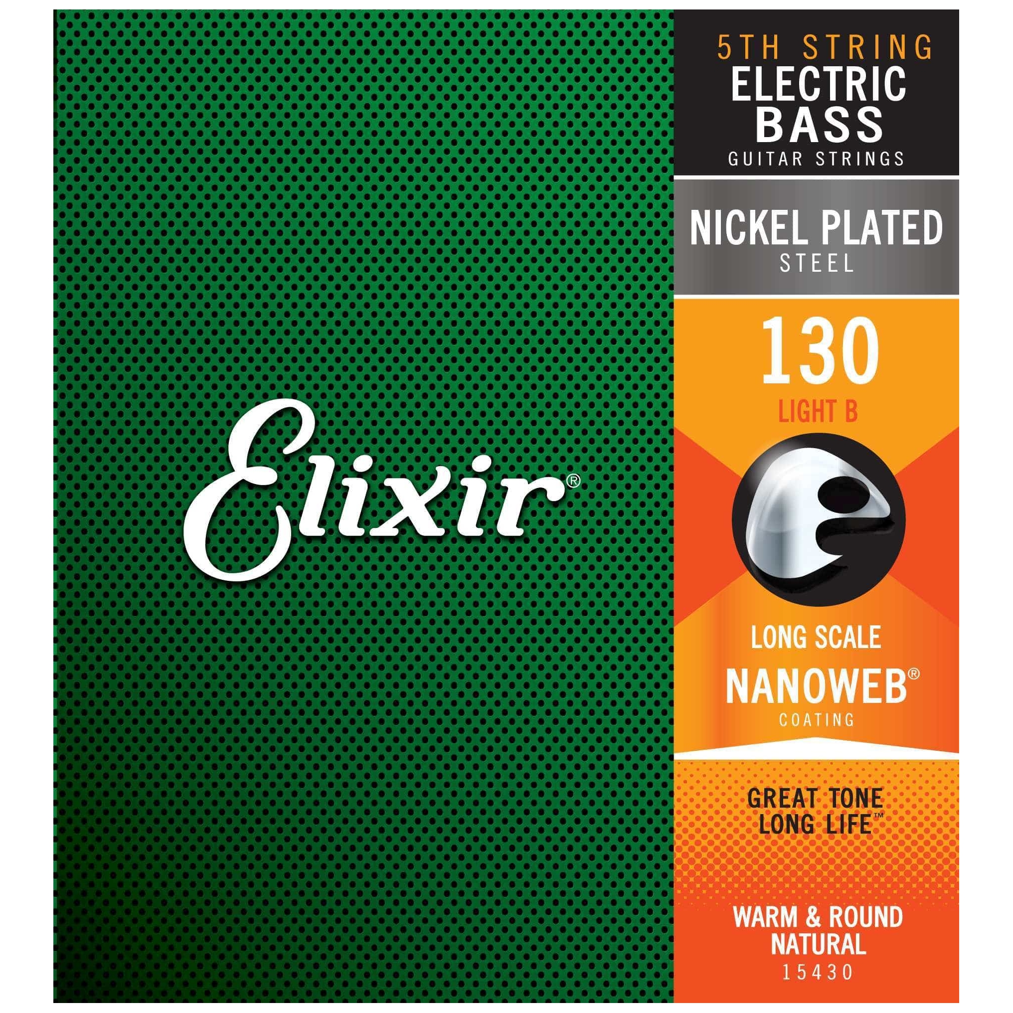 Elixir 15430 Bass Nanoweb Einzelsaite 130L