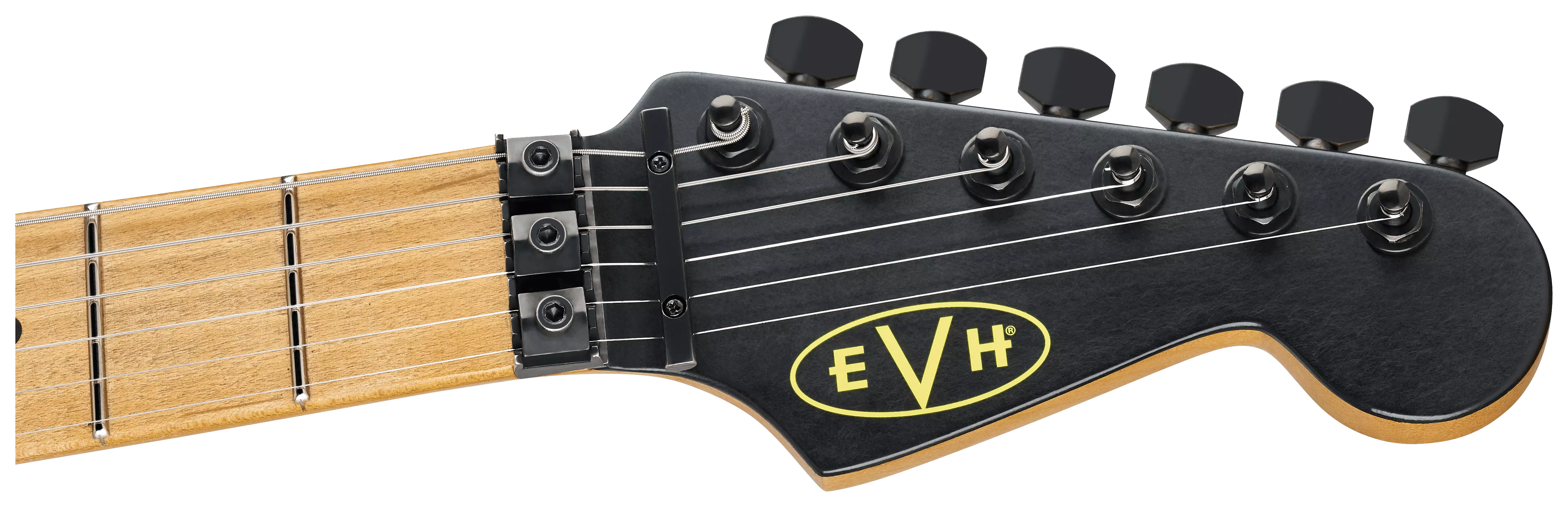 EVH LTD Striped Series Frankenstein MN Black with Yellow Stripes Aged 5