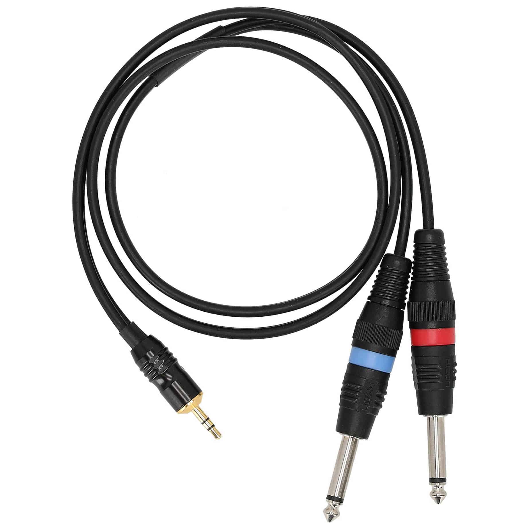 Sommer Cable ON1W-0100-SW SC-Onyx Basic Miniklinke Stereo Male - 2 x Klinke Mono 1 Meter